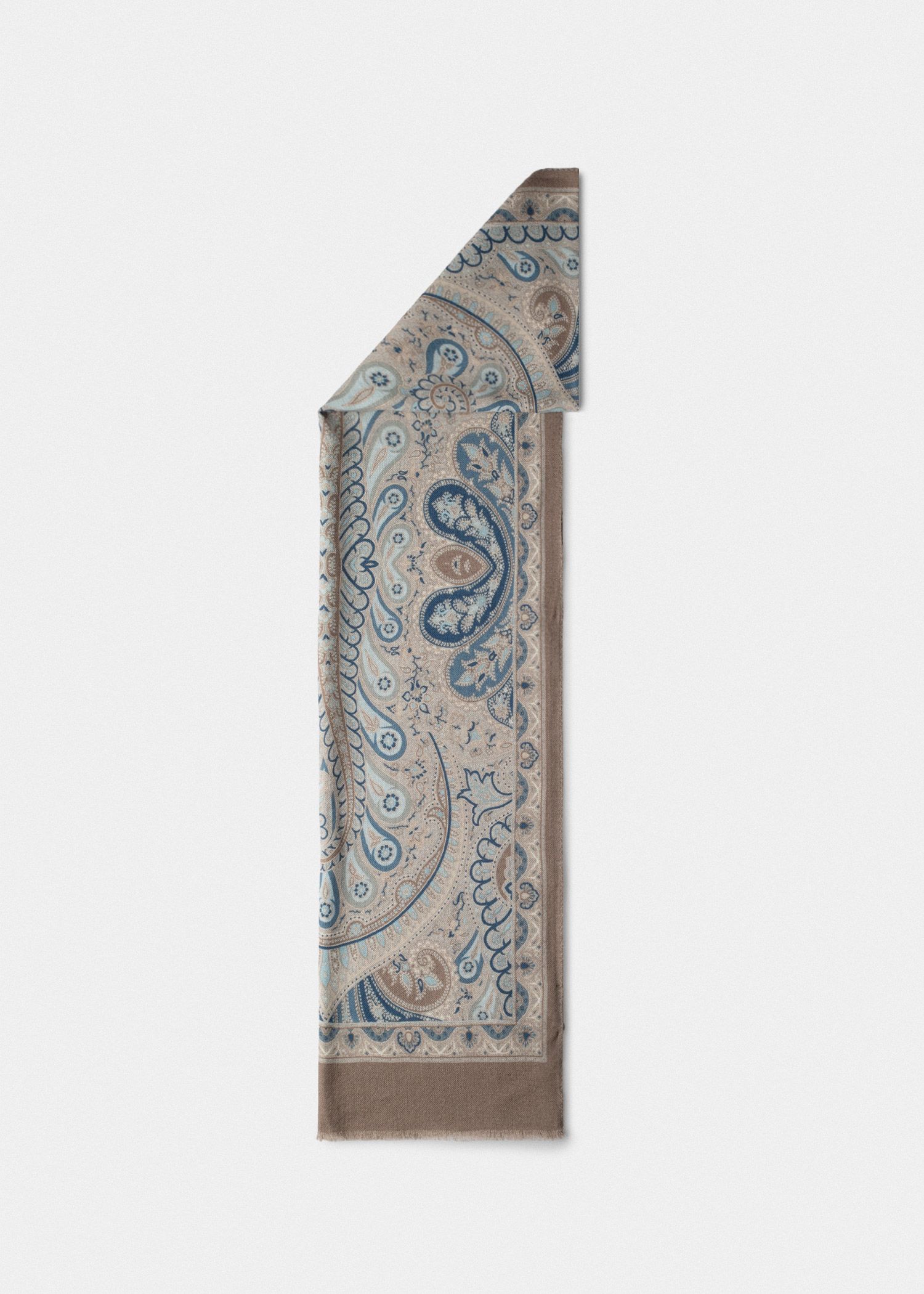 شال طرح دار پشمی 2521621
