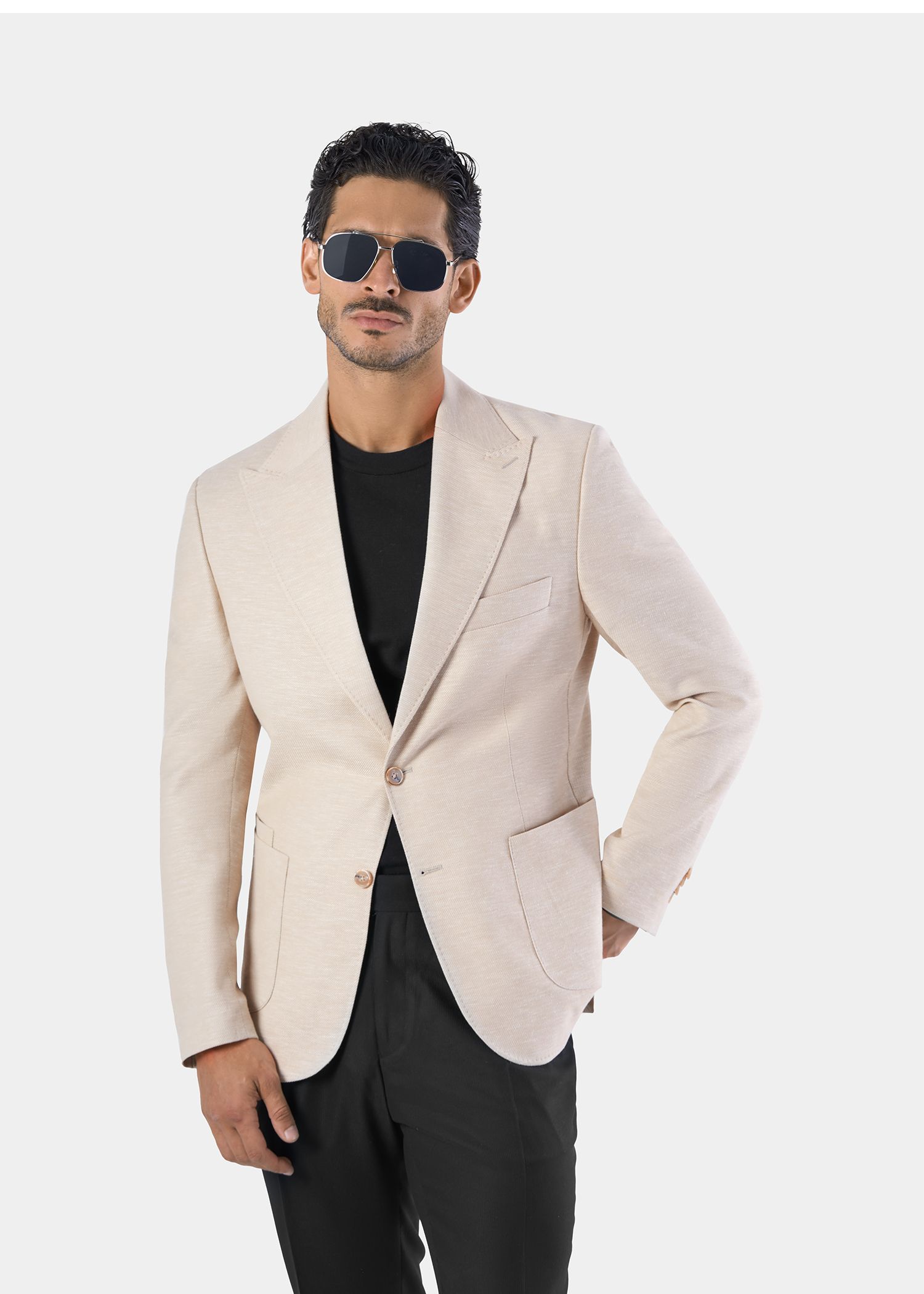 کت دودکمه لینن 2410208