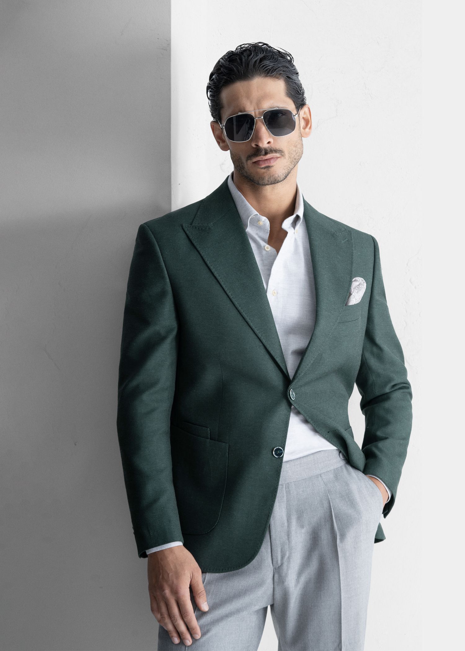 کت دودکمه لینن 2410208