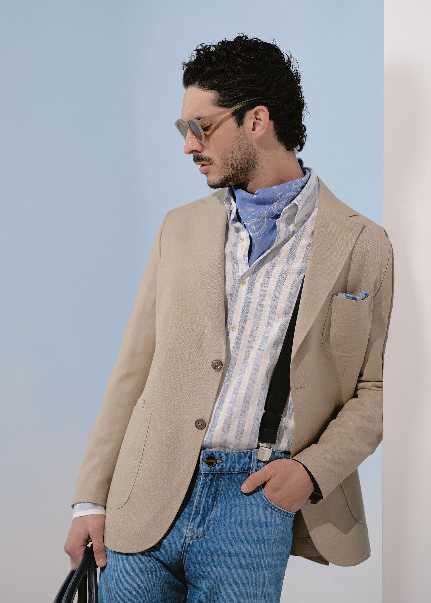 کت دو دکمه لینن 2510201