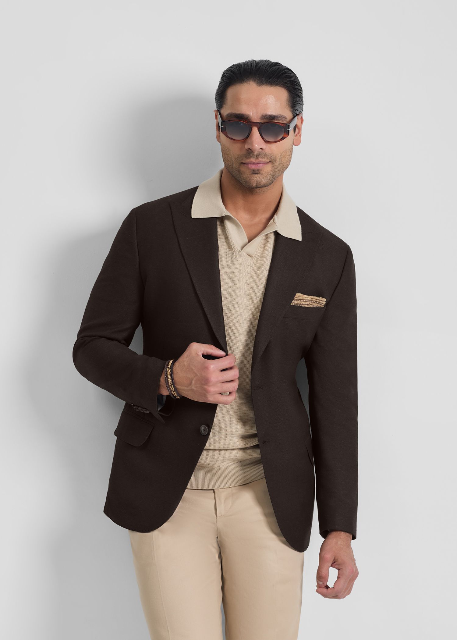 کت لینن Double Pocket