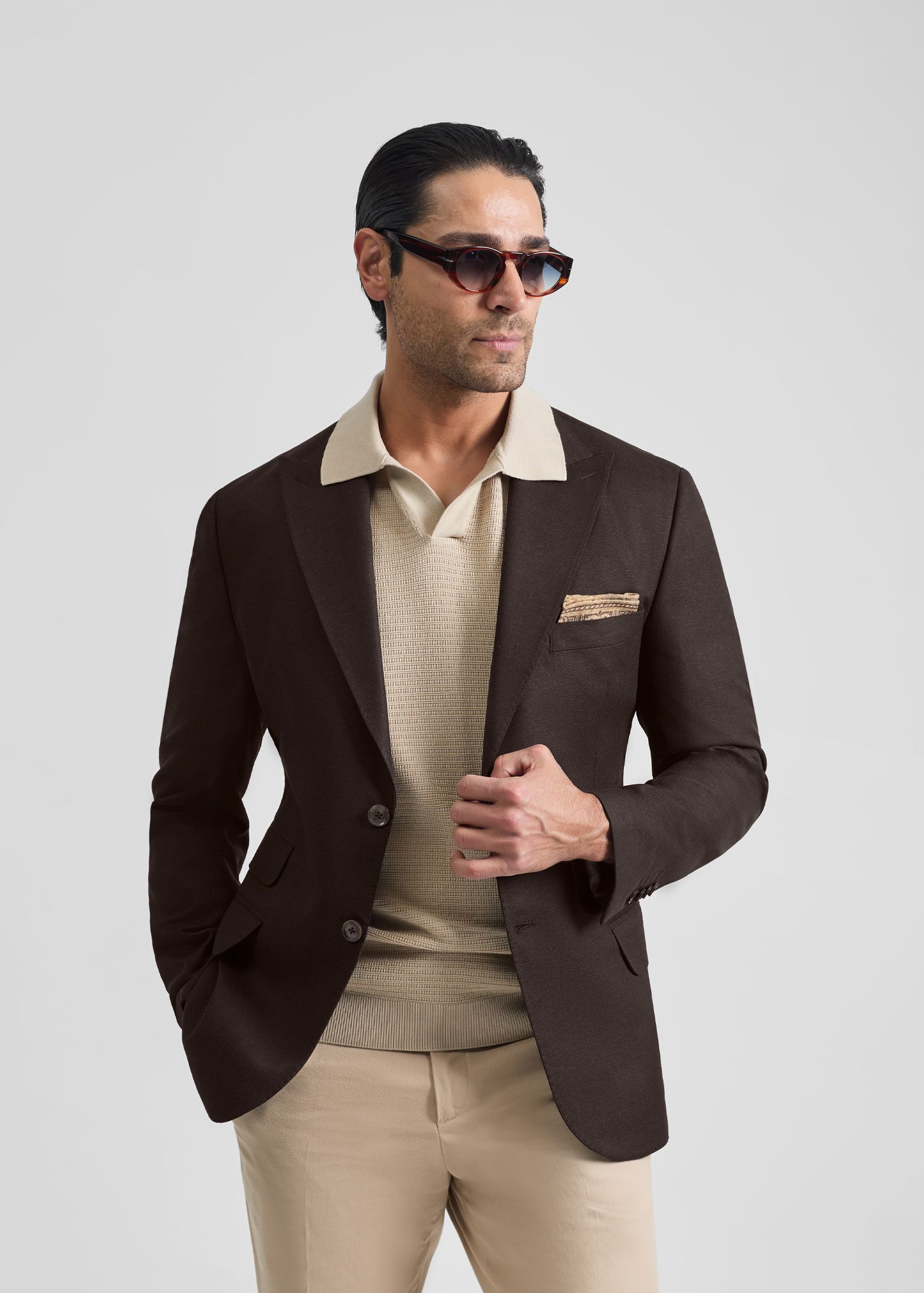 کت لینن Double Pocket