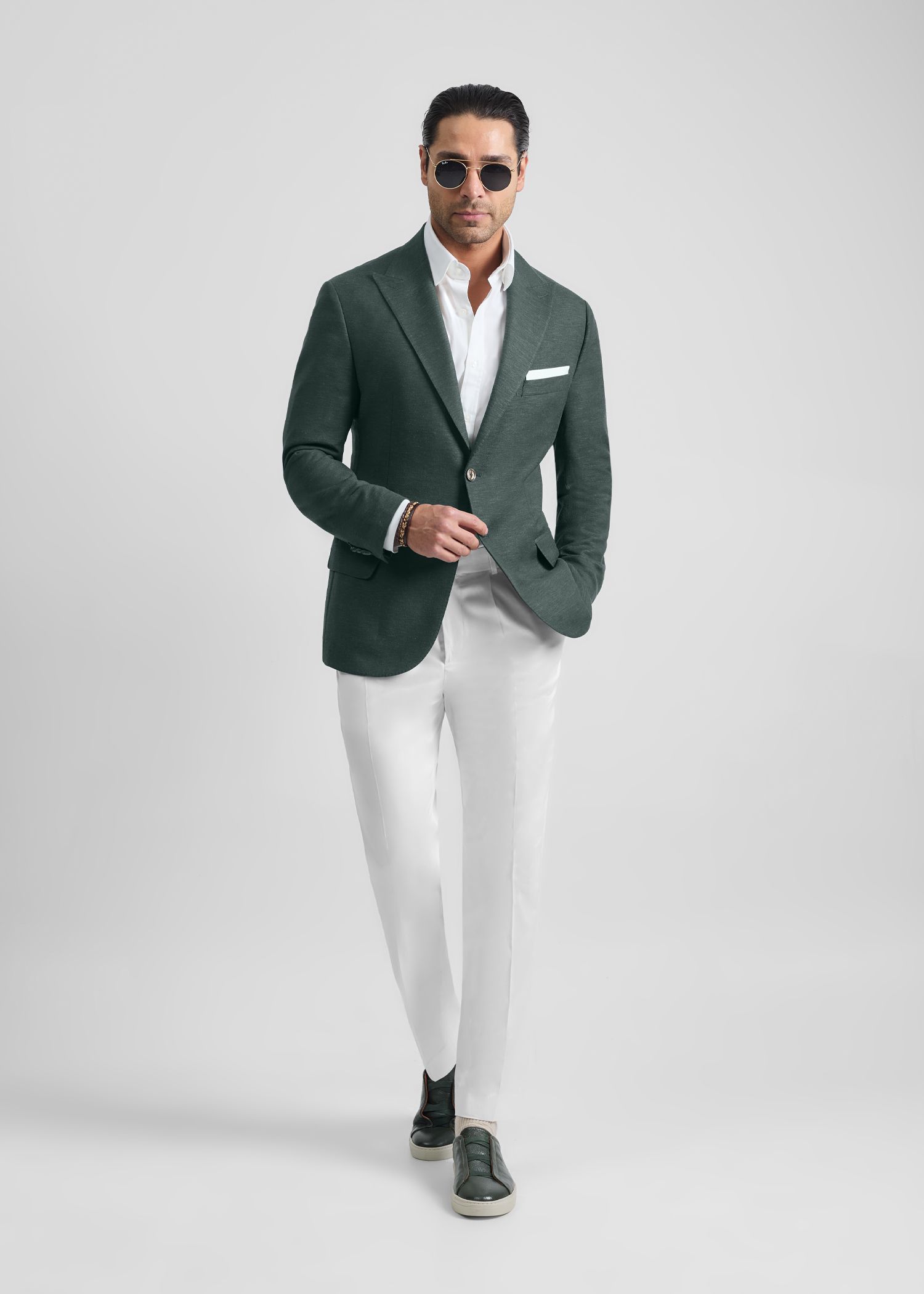 کت لینن Double Pocket