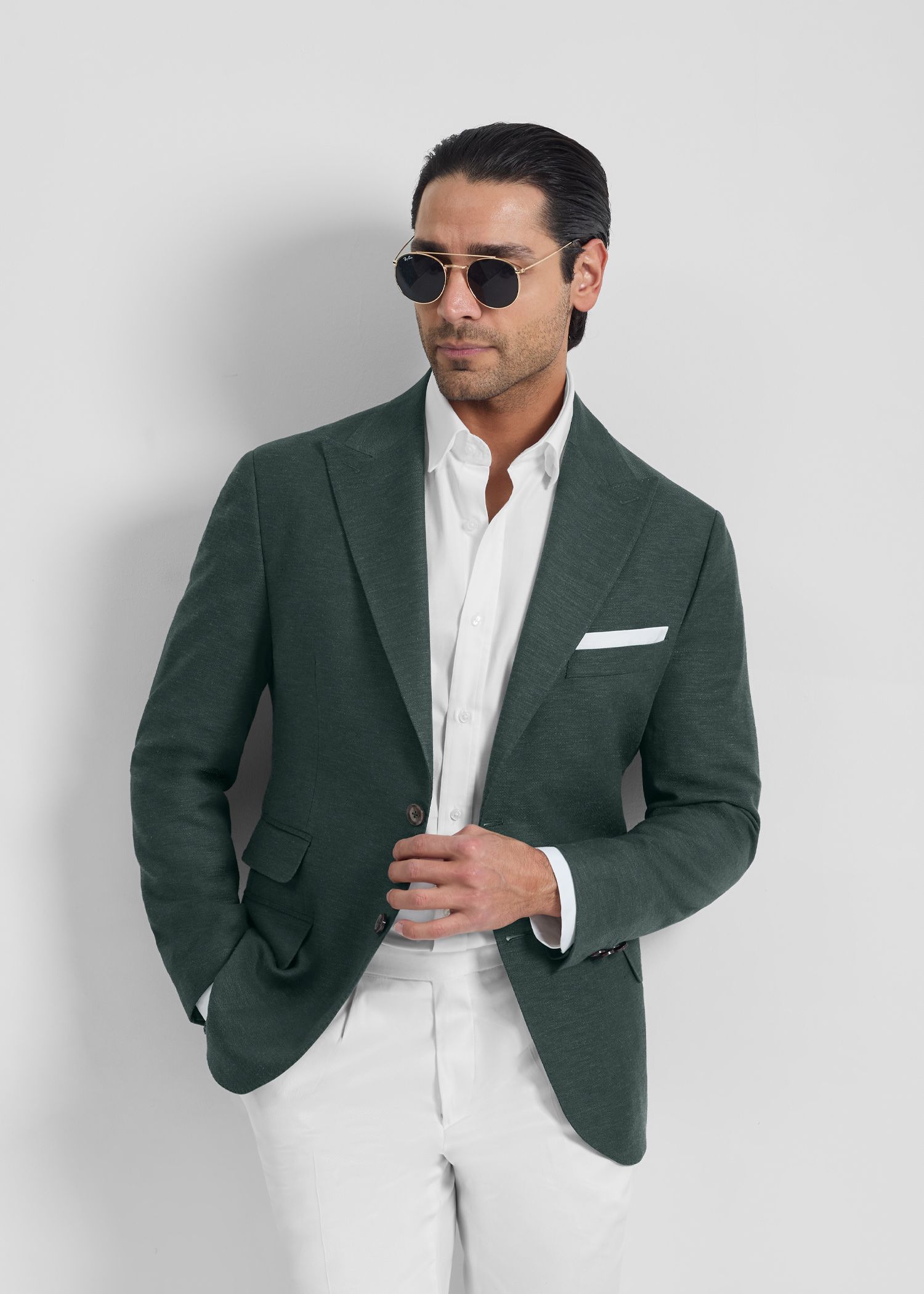 کت لینن Double Pocket