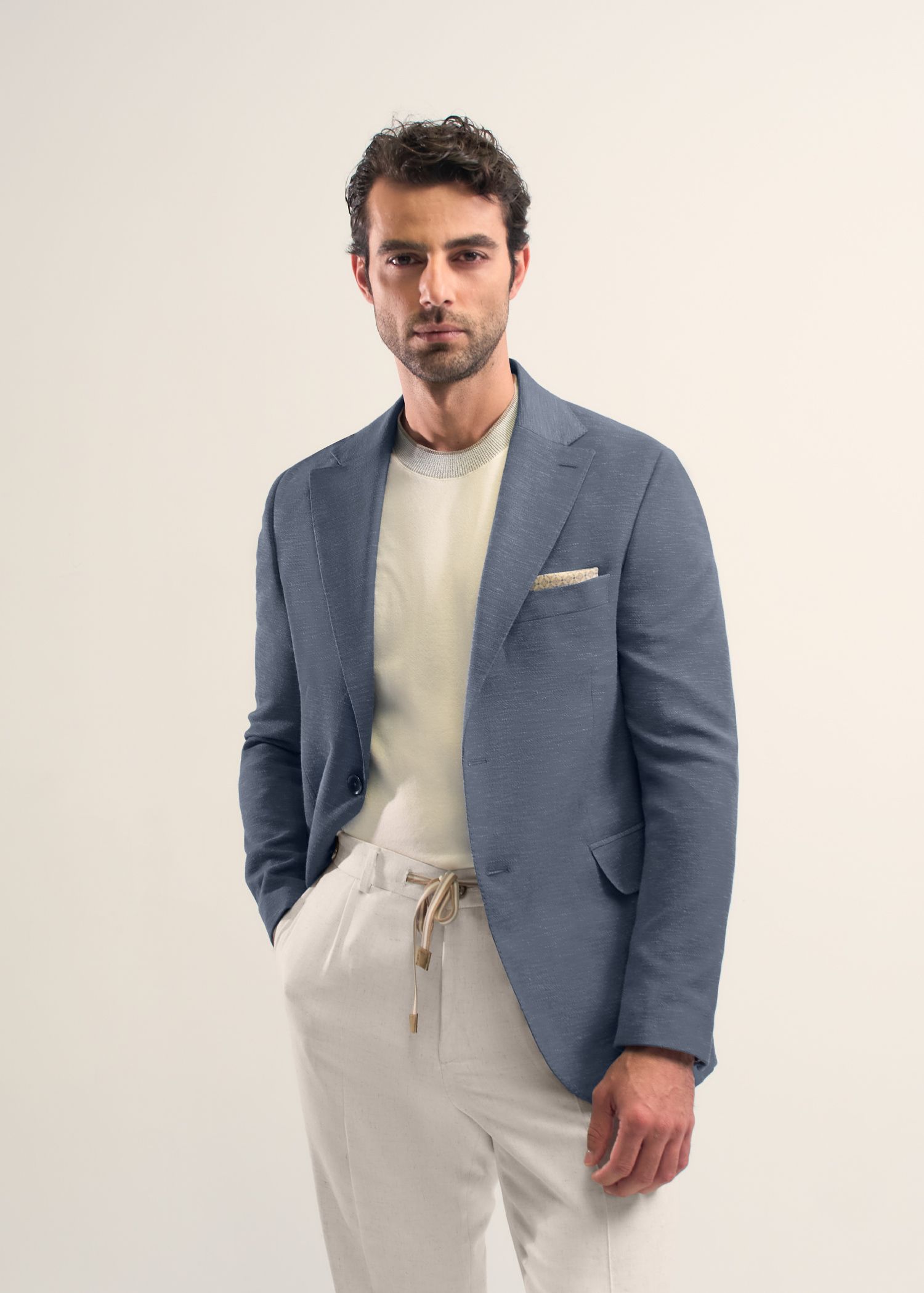 کت دو دکمه لینن 2510203