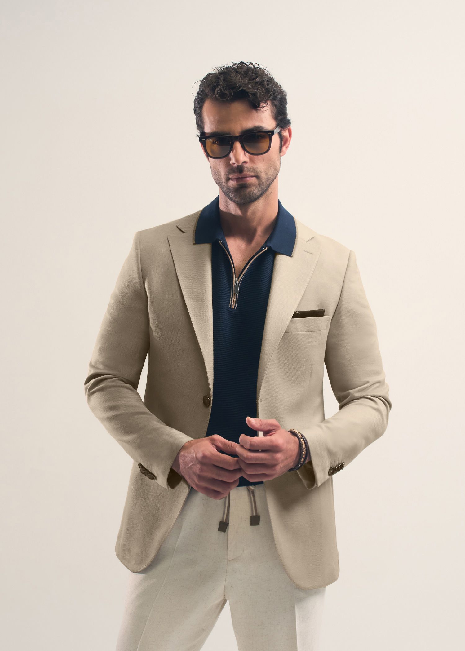 کت دو دکمه لینن 2510203