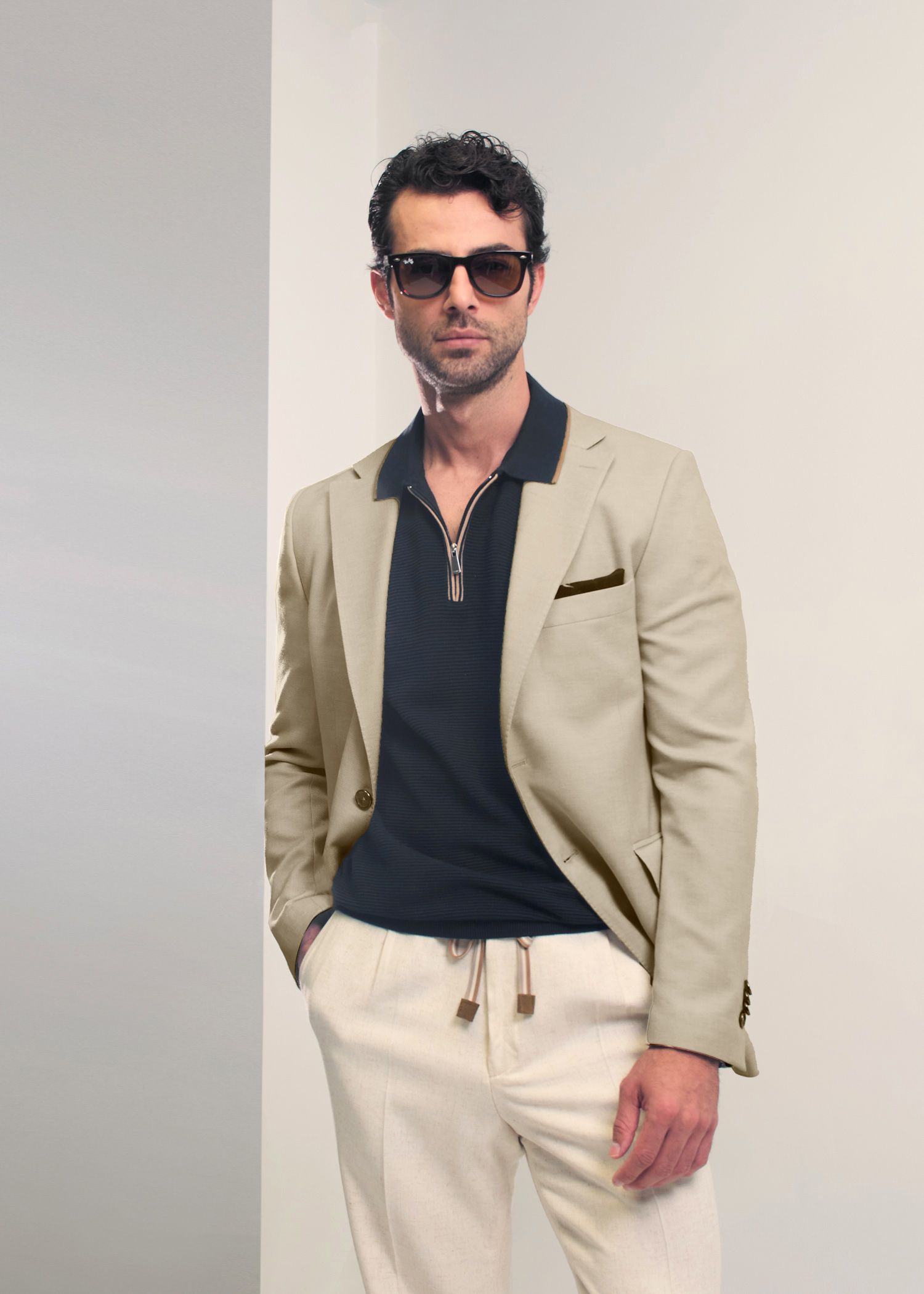 کت دو دکمه لینن 2510203