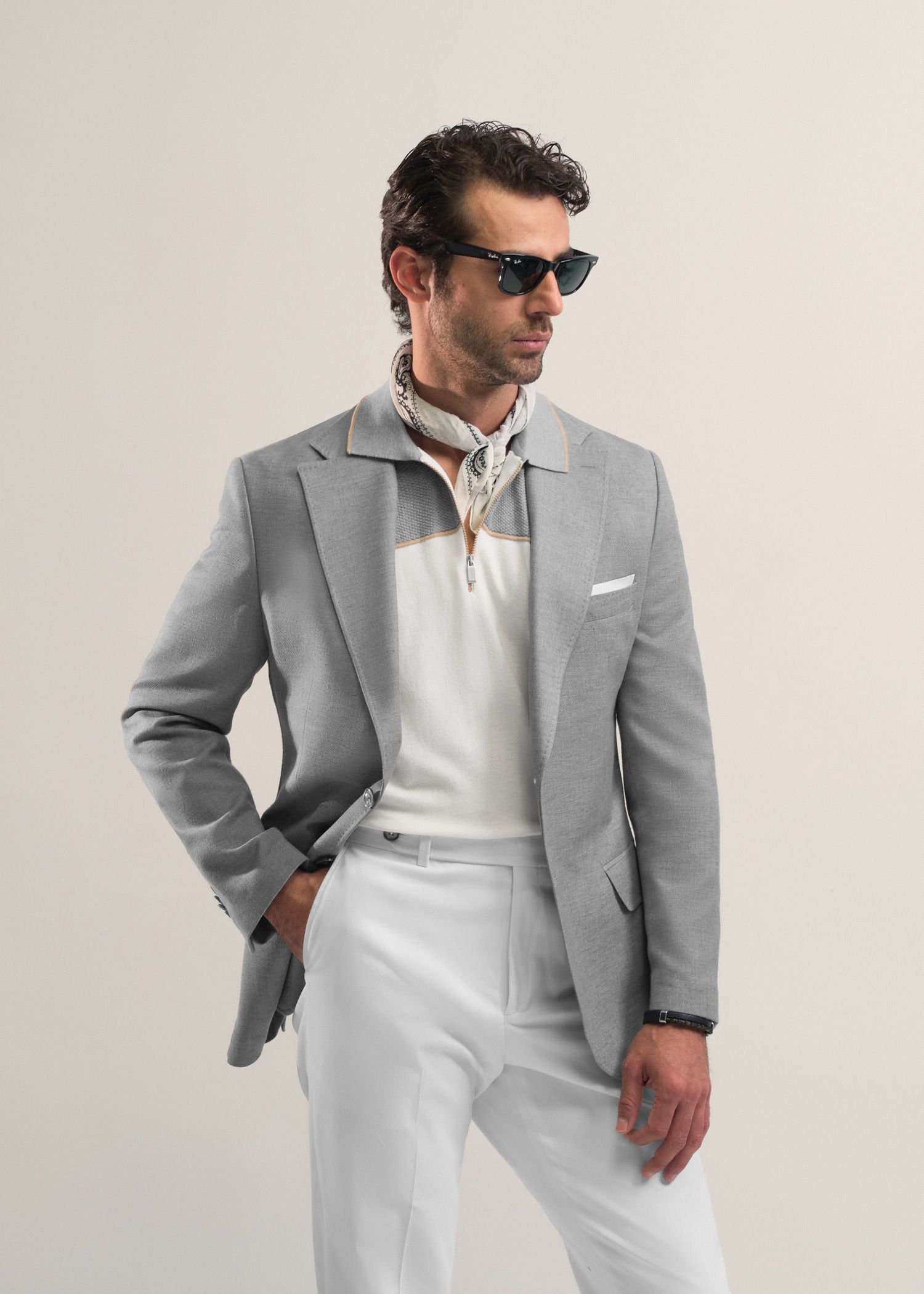 کت دو دکمه لینن 2510203