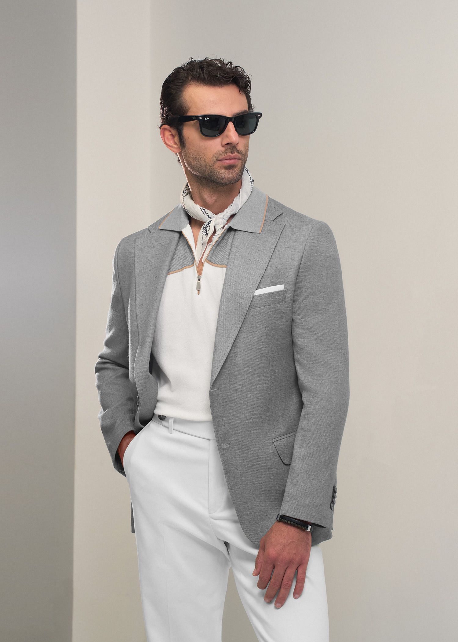 کت دو دکمه لینن 2510203