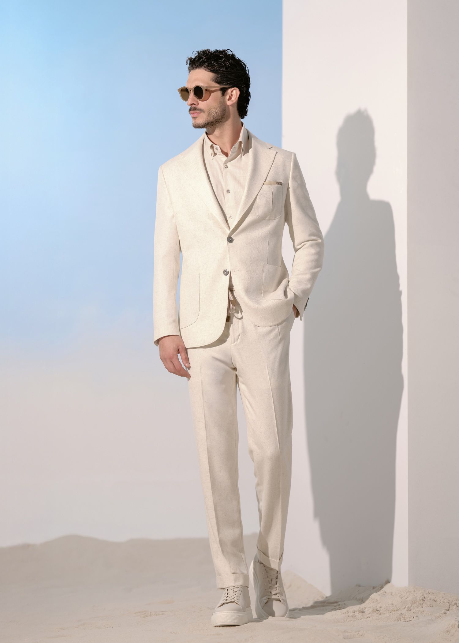 کت دو دکمه لینن 2510253