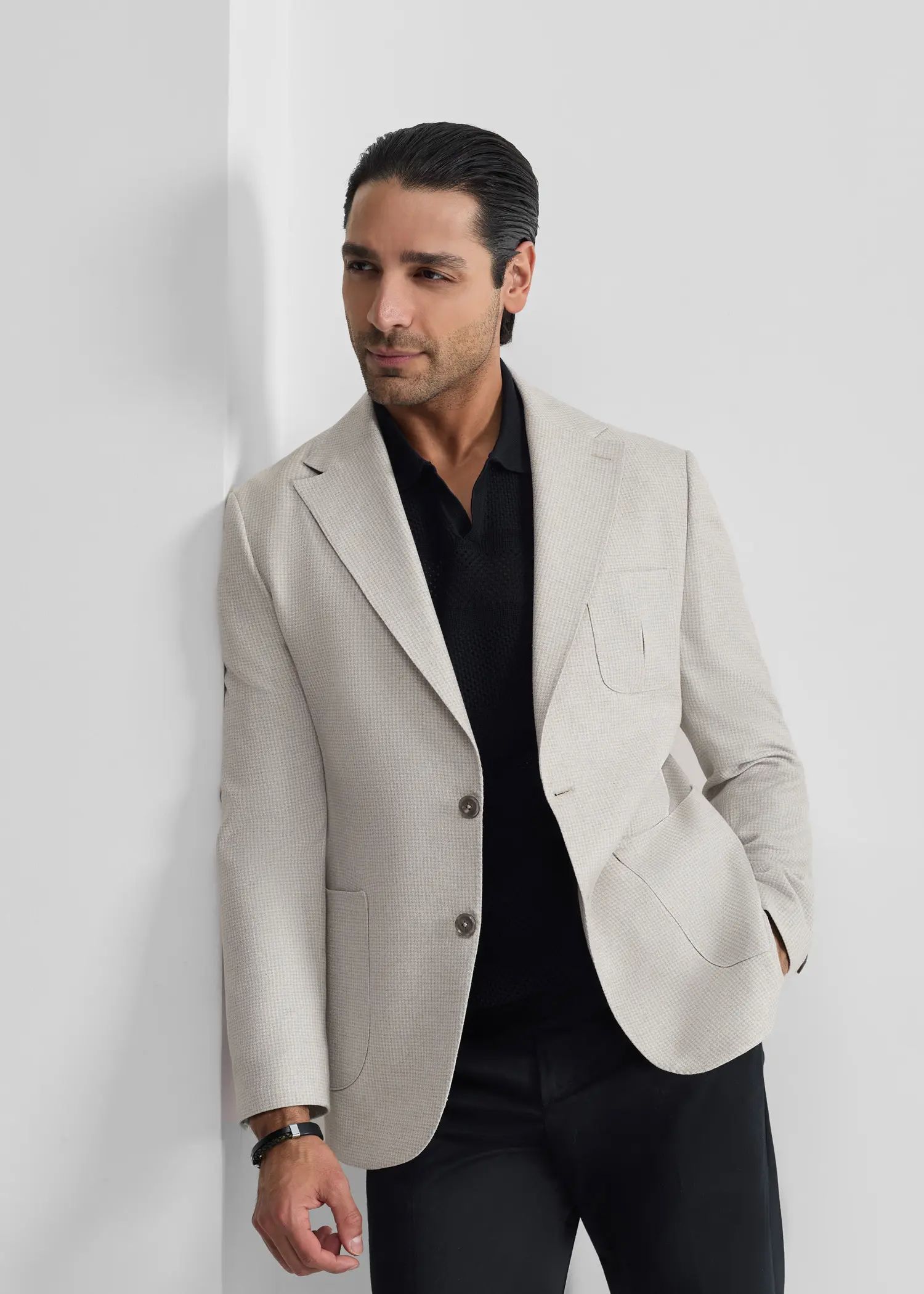 کت دو دکمه لینن 2510253