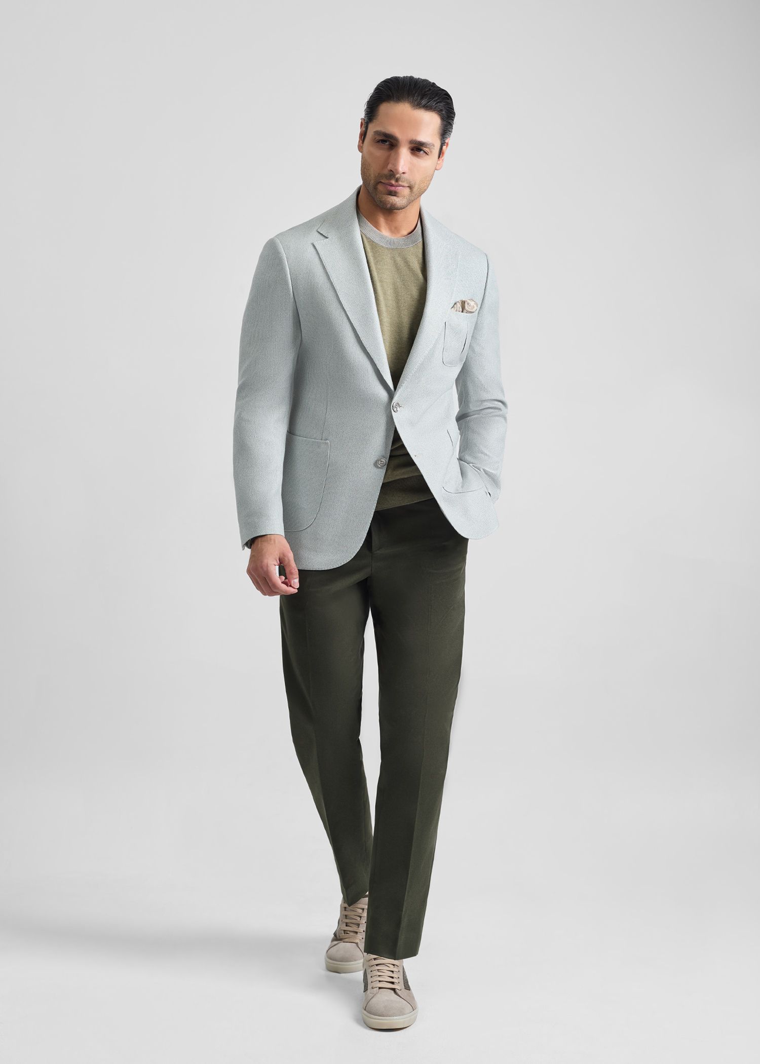 کت دو دکمه لینن 2510253