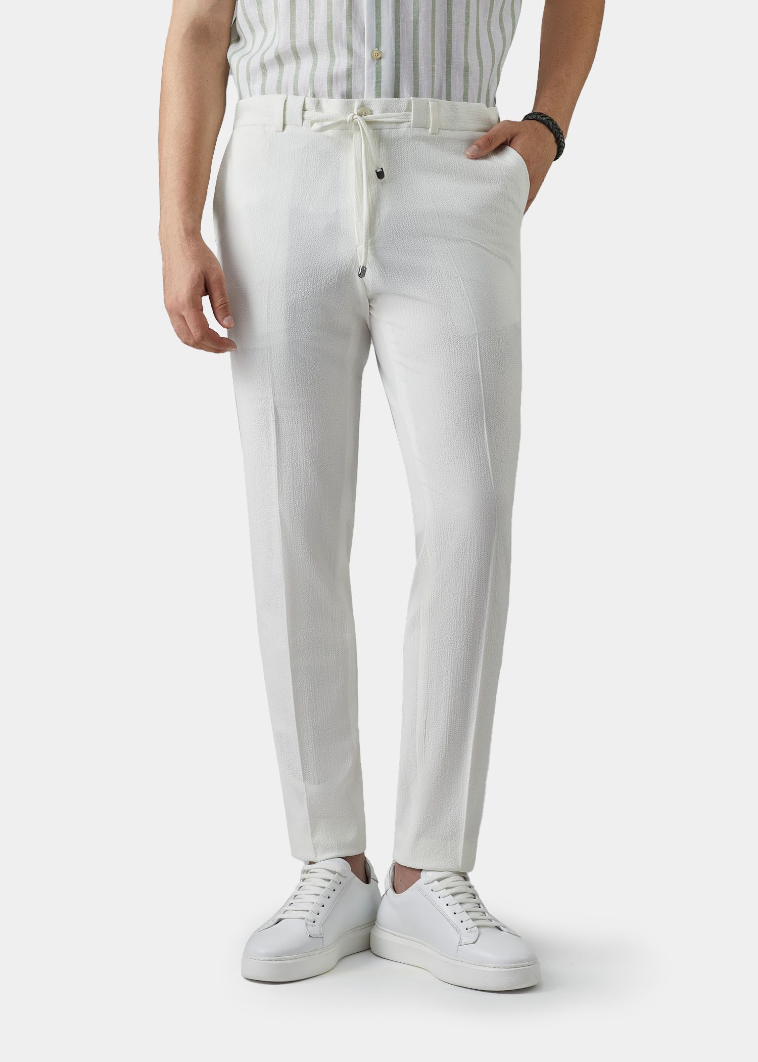 شلوار پارچه ای کمربند دار 2412506