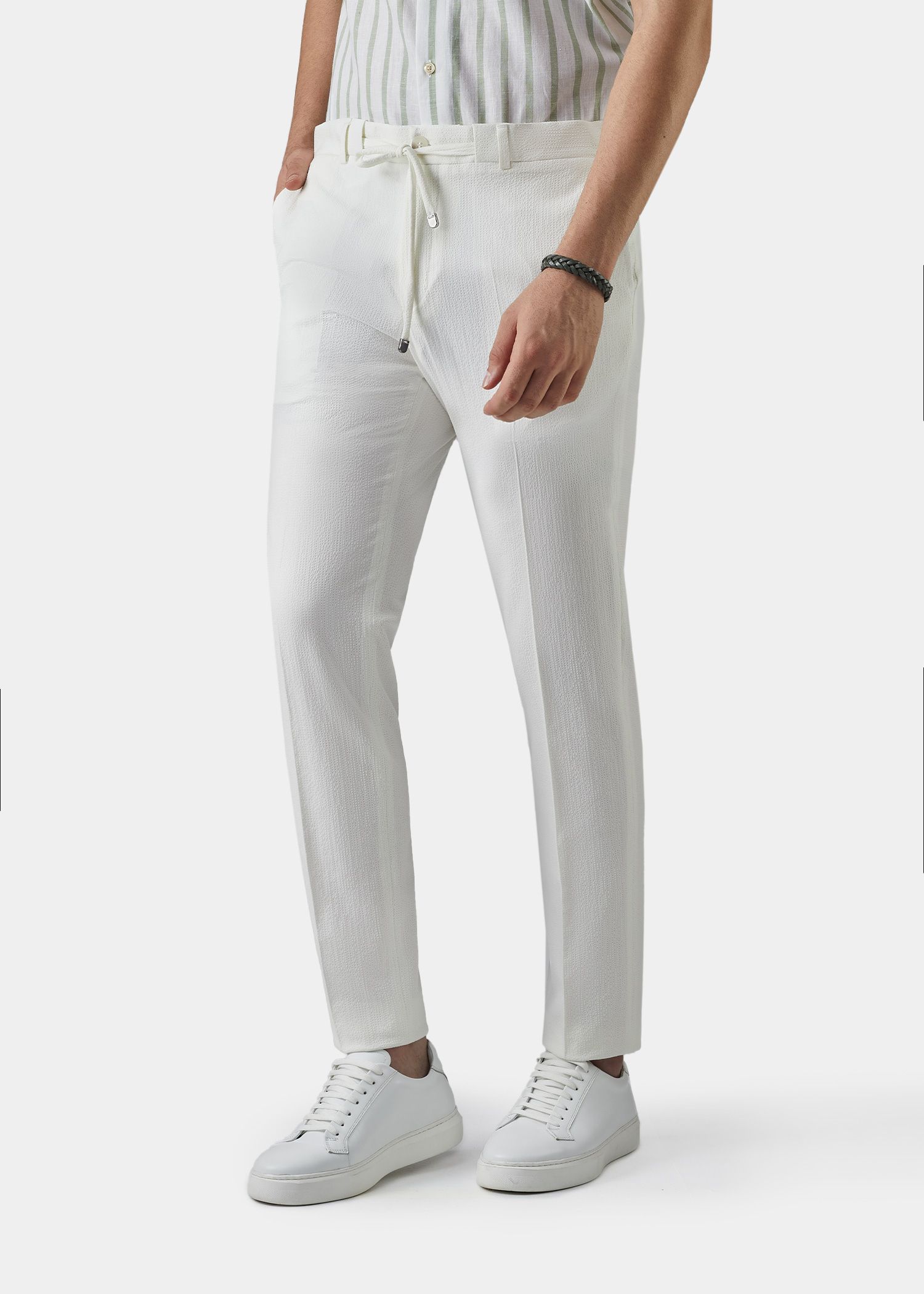 شلوار پارچه ای کمربند دار 2412506