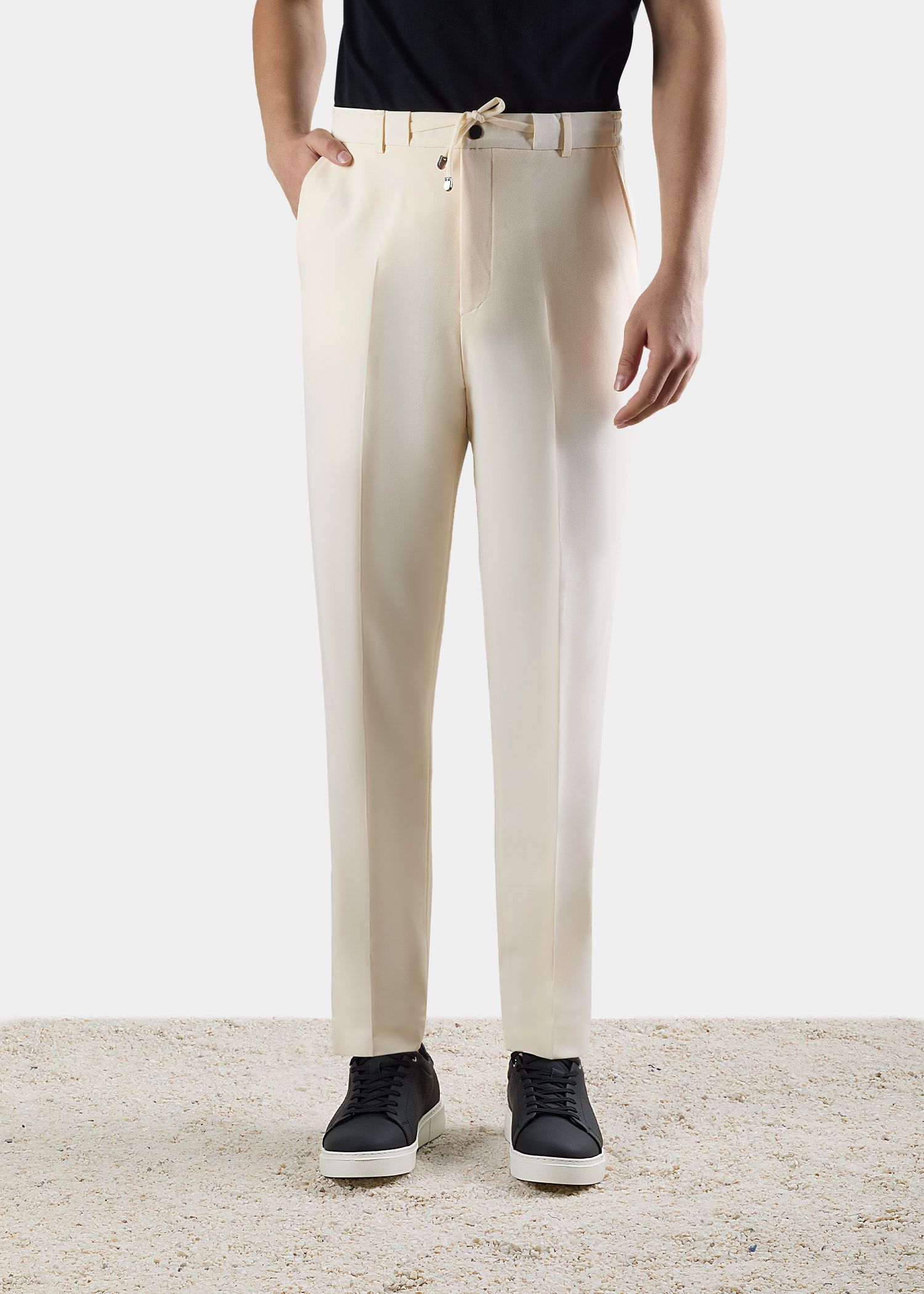 شلوار پارچه ای کمربند دار 2422506