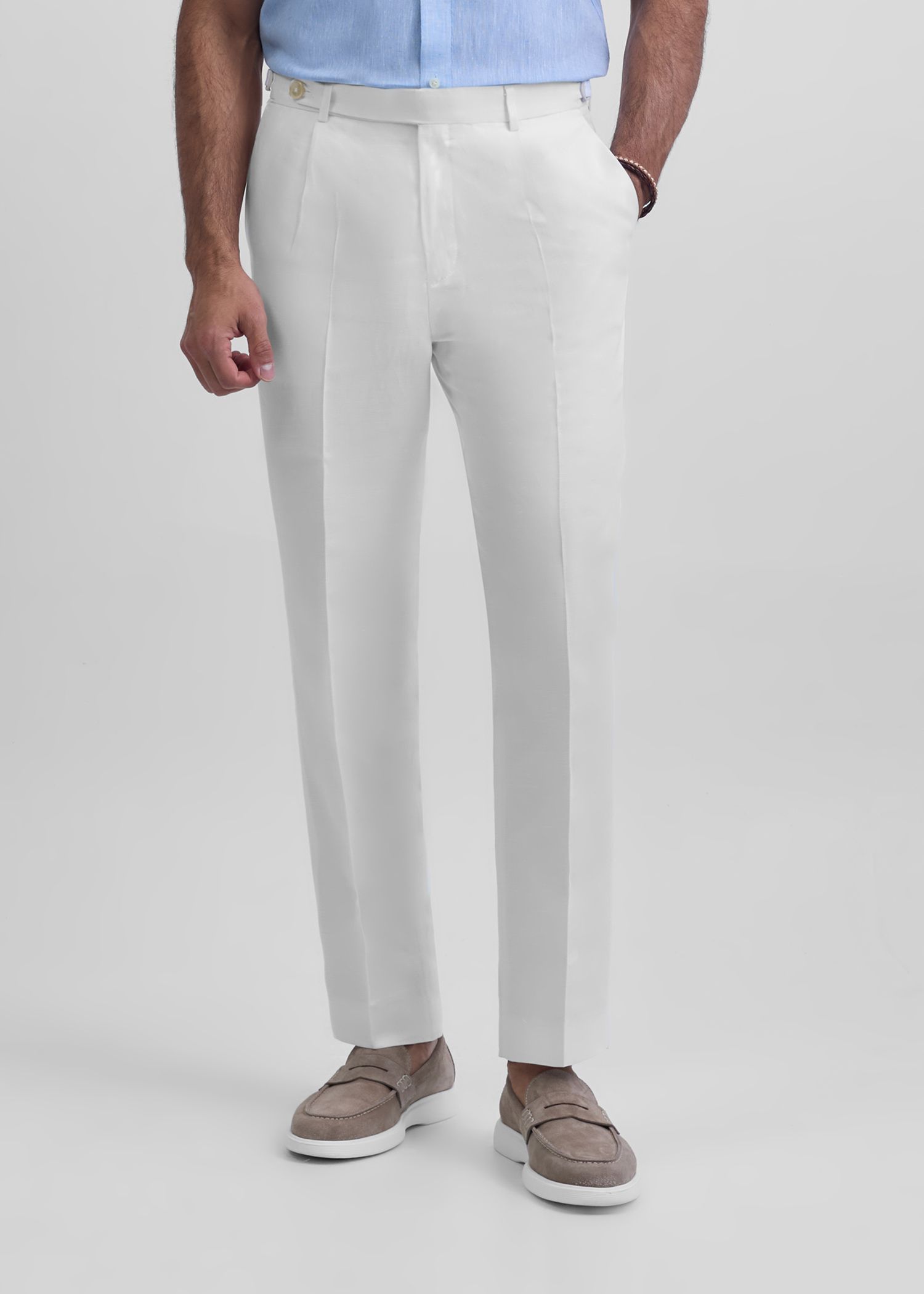 شلوار سگک دار لینن 2512507