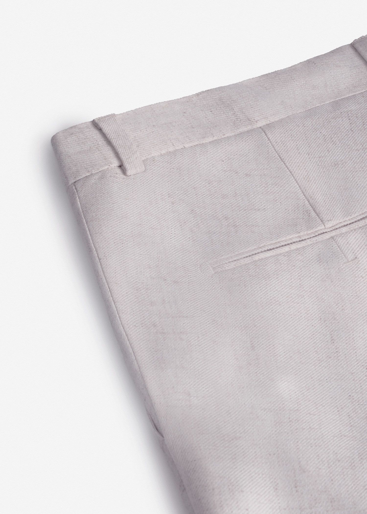 شلوار کمربند دار لینن 2512553