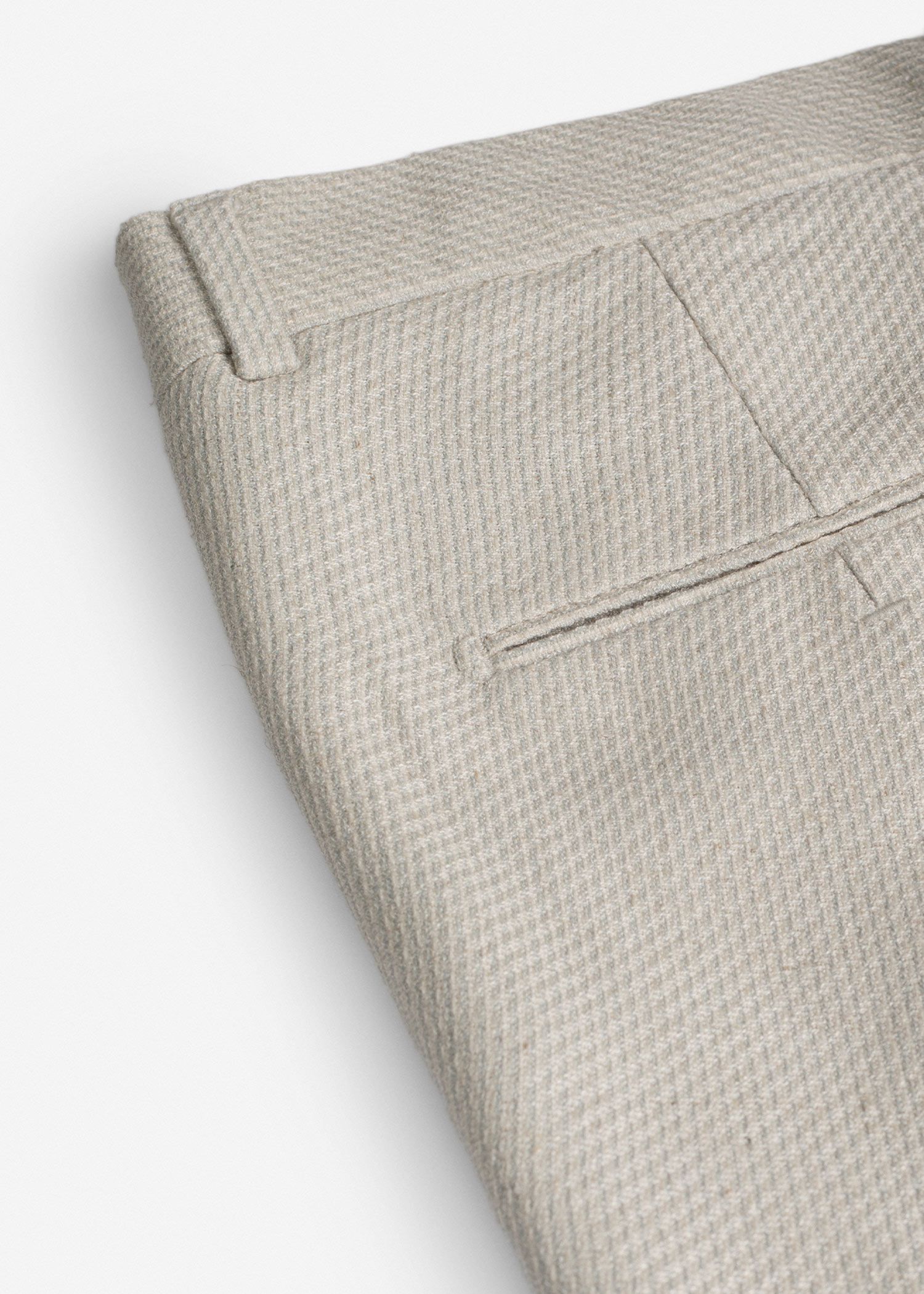 شلوار کمربند دار لینن 2512553