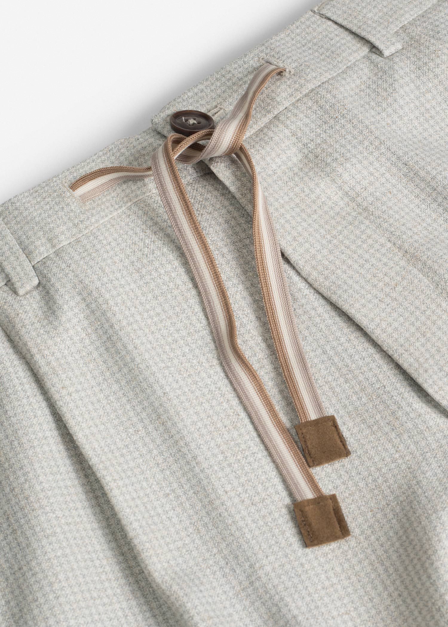 شلوار کمربند دار لینن 2512553