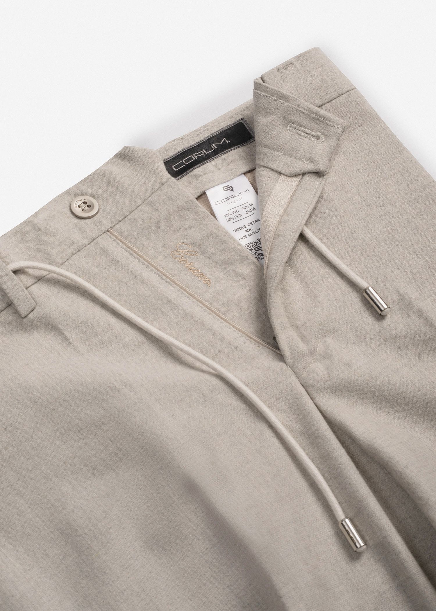 شلوار کمربند دار پشمی 2522553