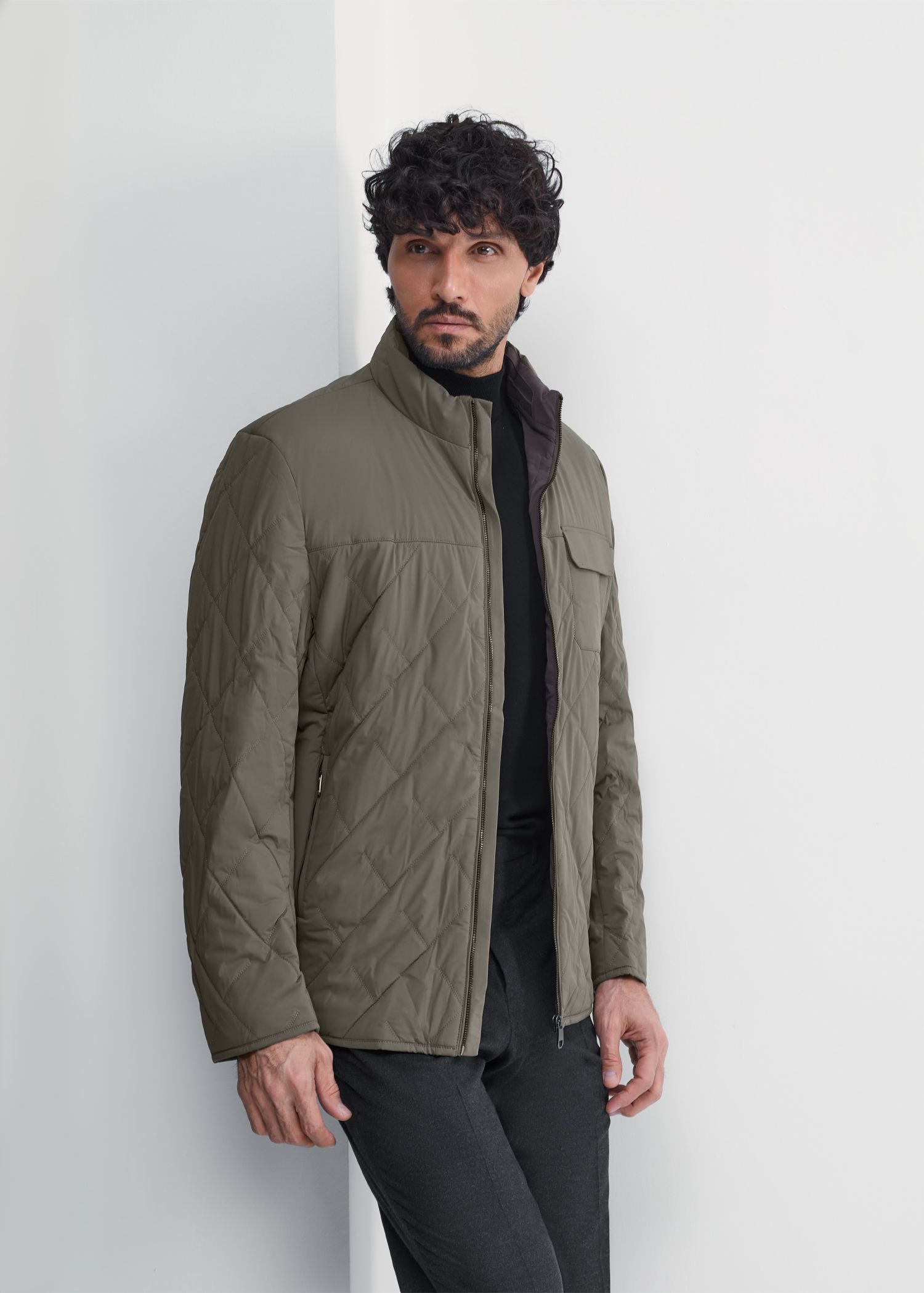 کاپشن تک جیب Quilted