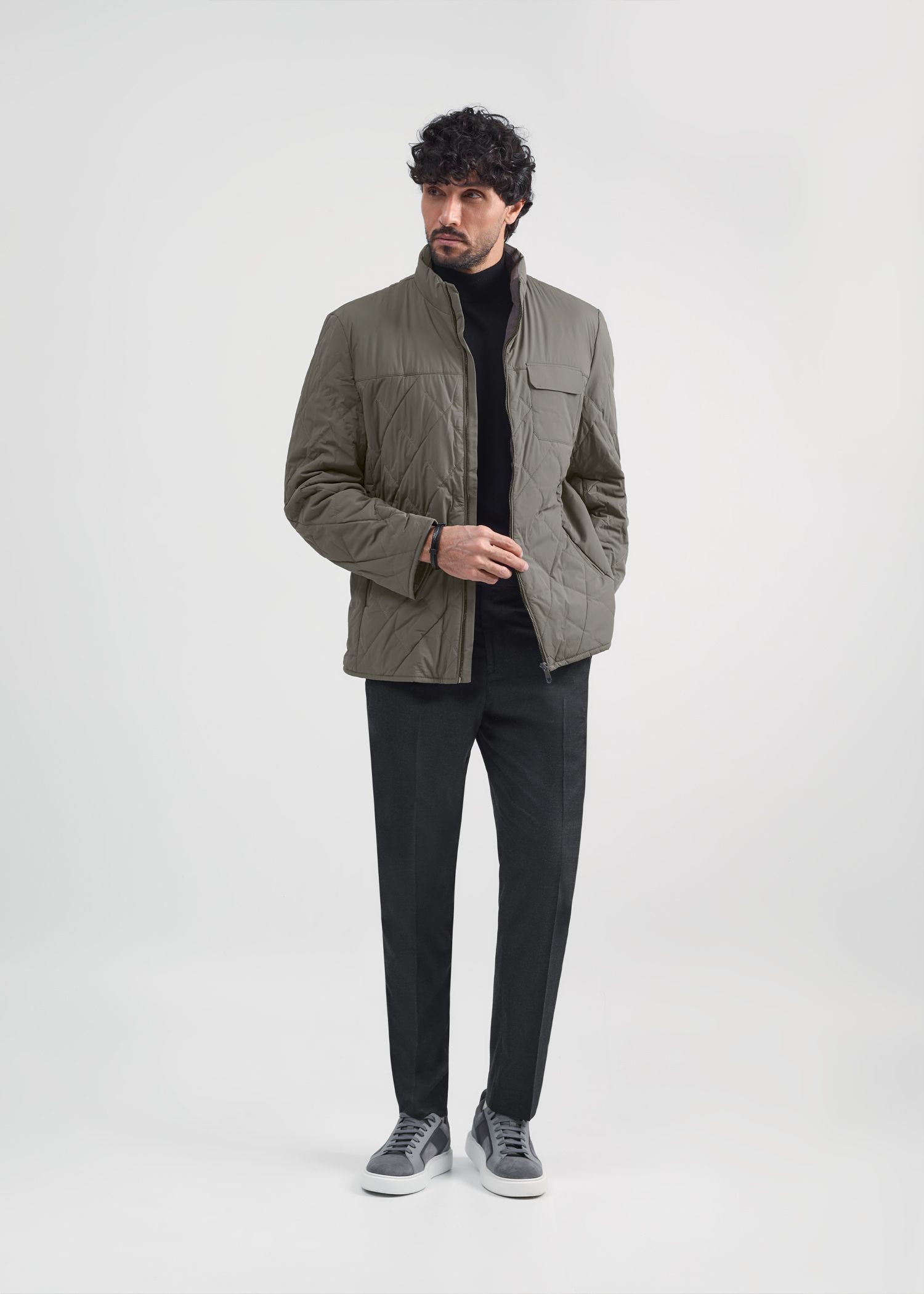 کاپشن تک جیب Quilted