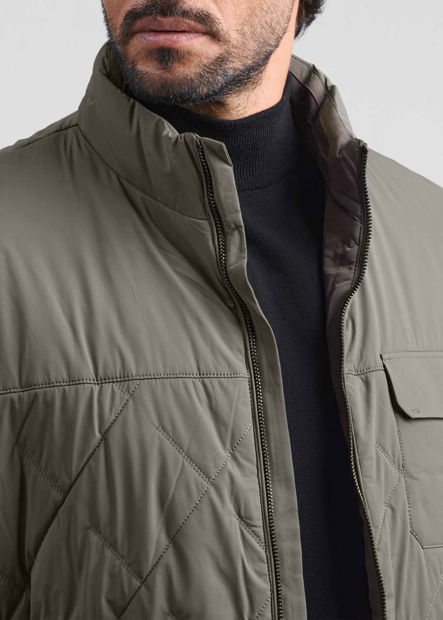 کاپشن تک جیب Quilted