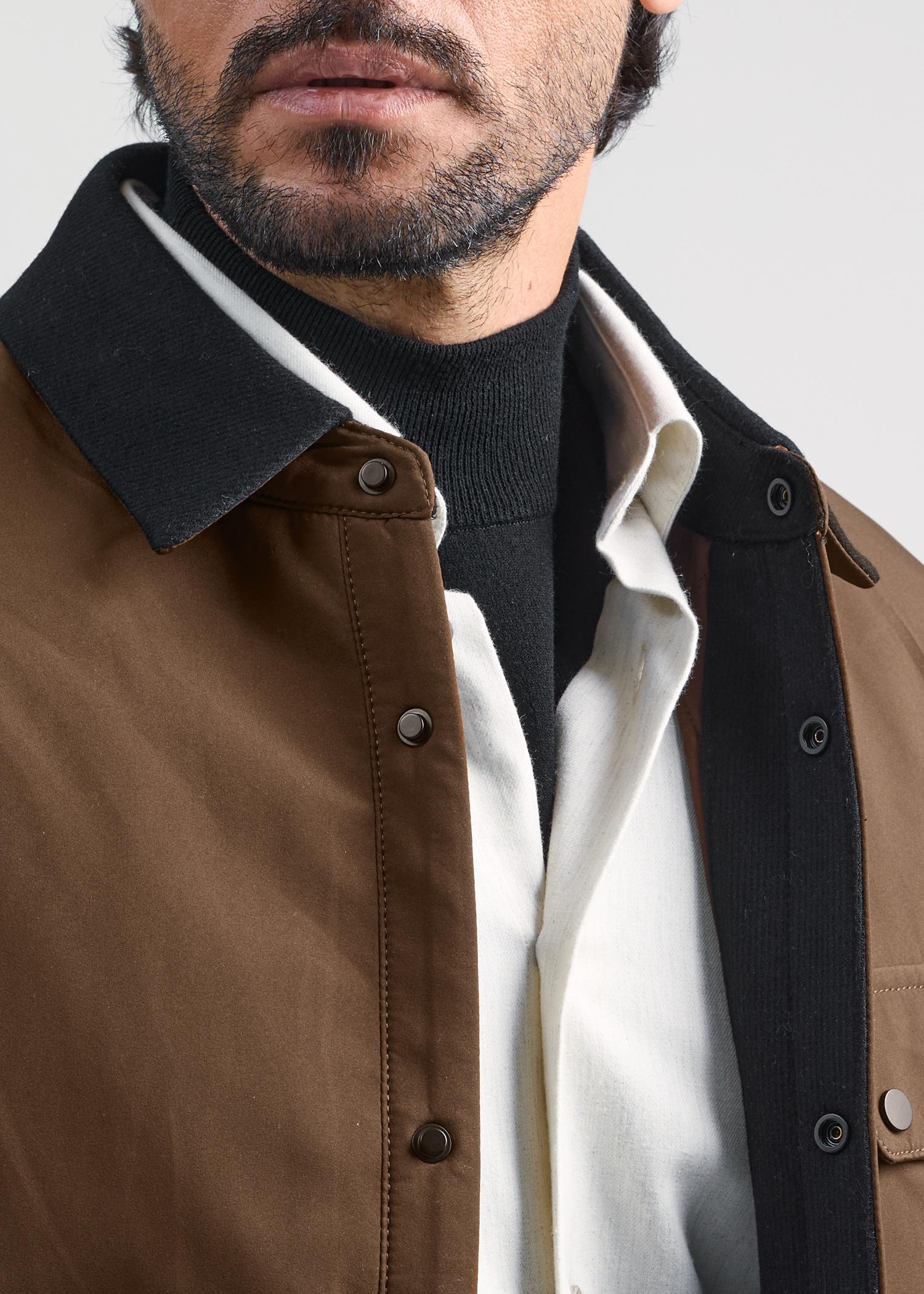 کاپشن قهوه ای