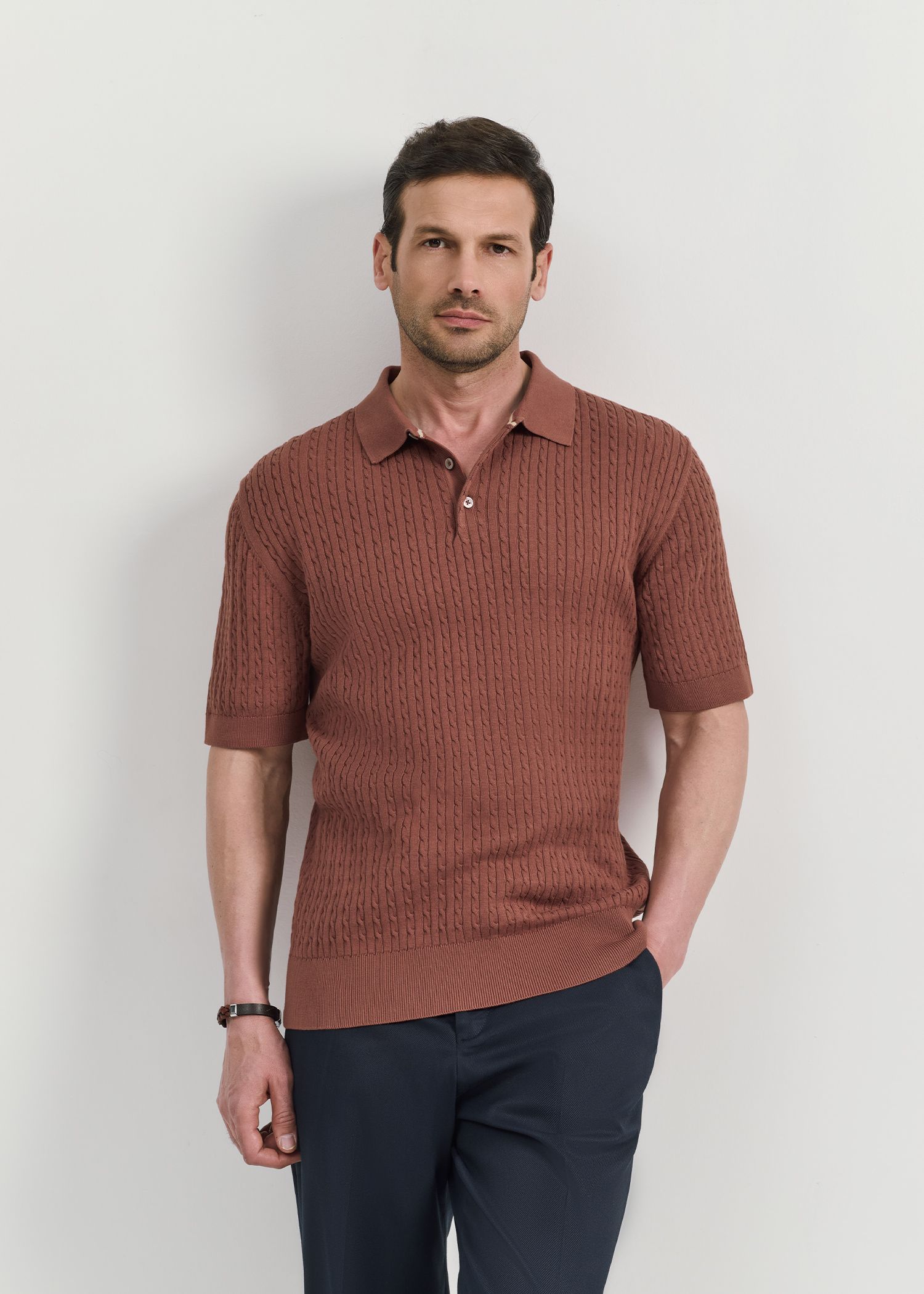 پولوشرت طرح دار Knit