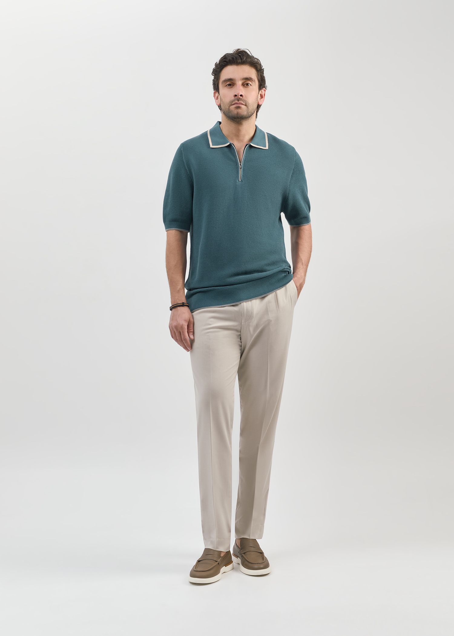 پولوشرت نیم زیپ knit