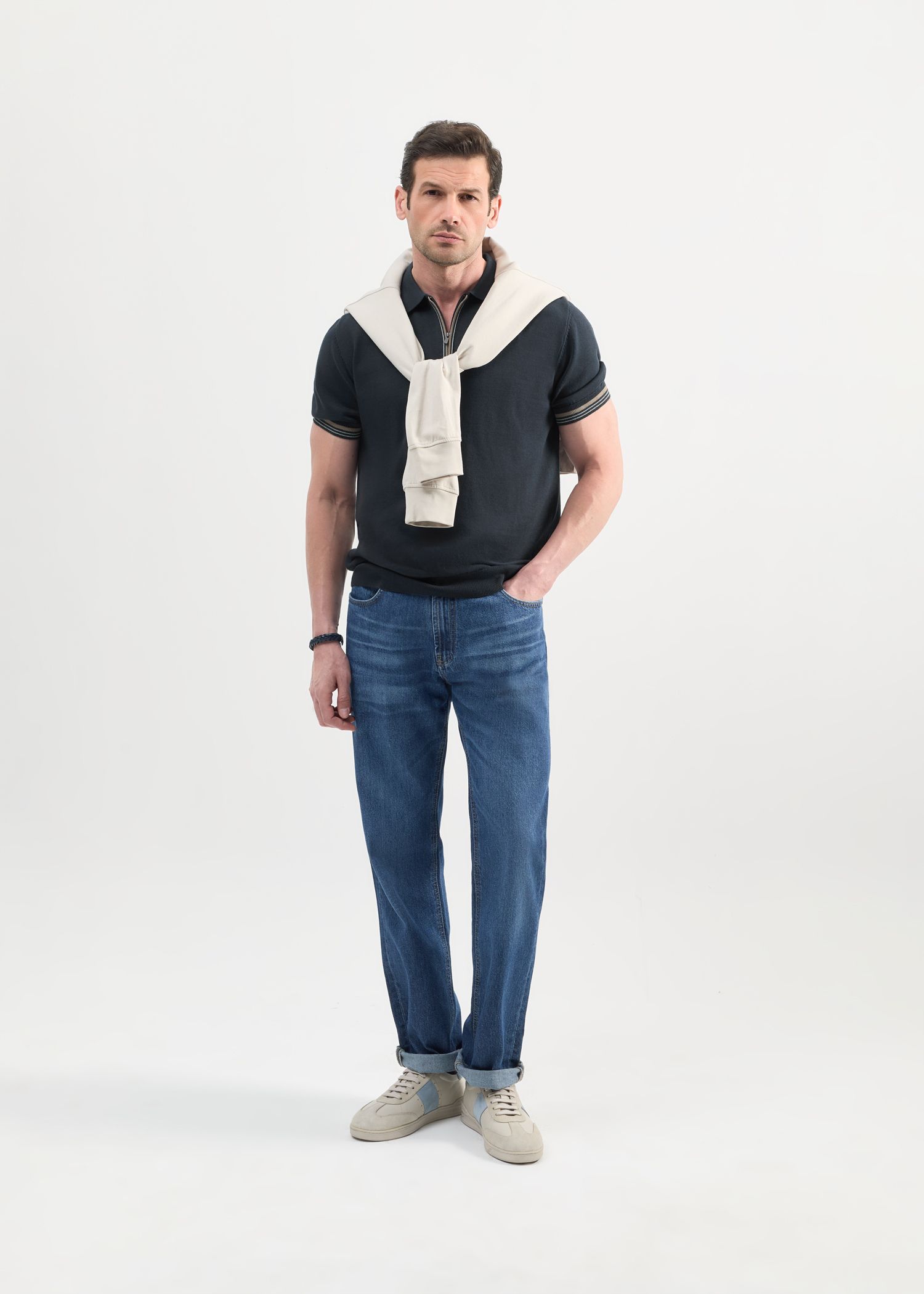 پولوشرت نیم زیپ Knit