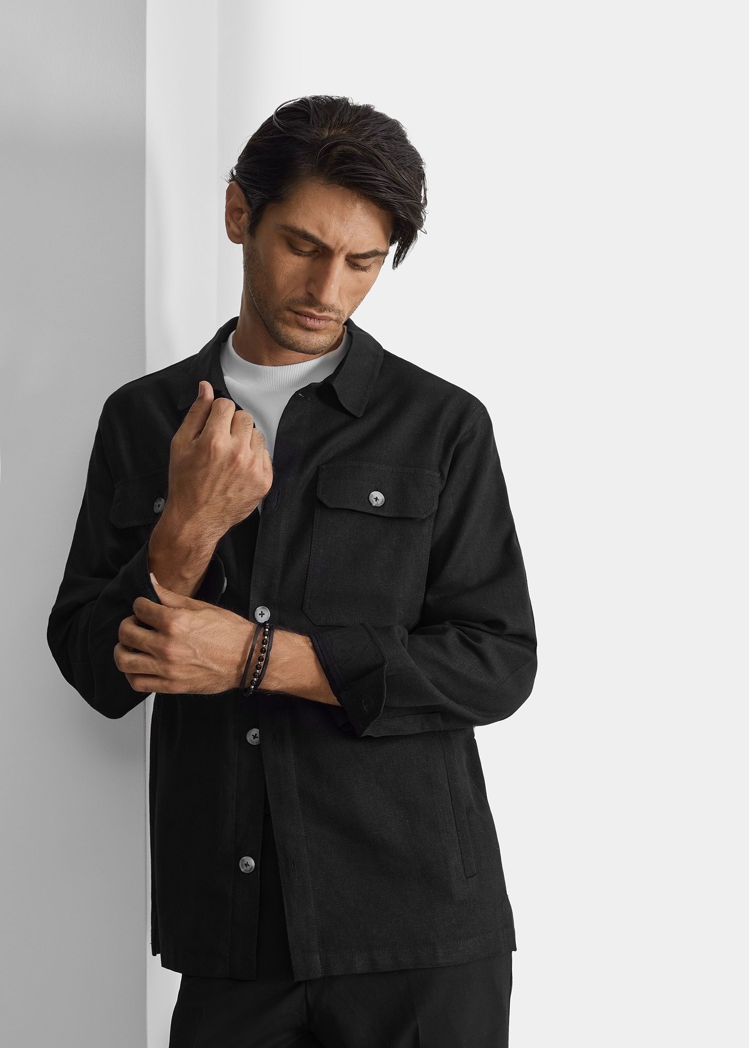 شکت دو جیب لینن 2413905