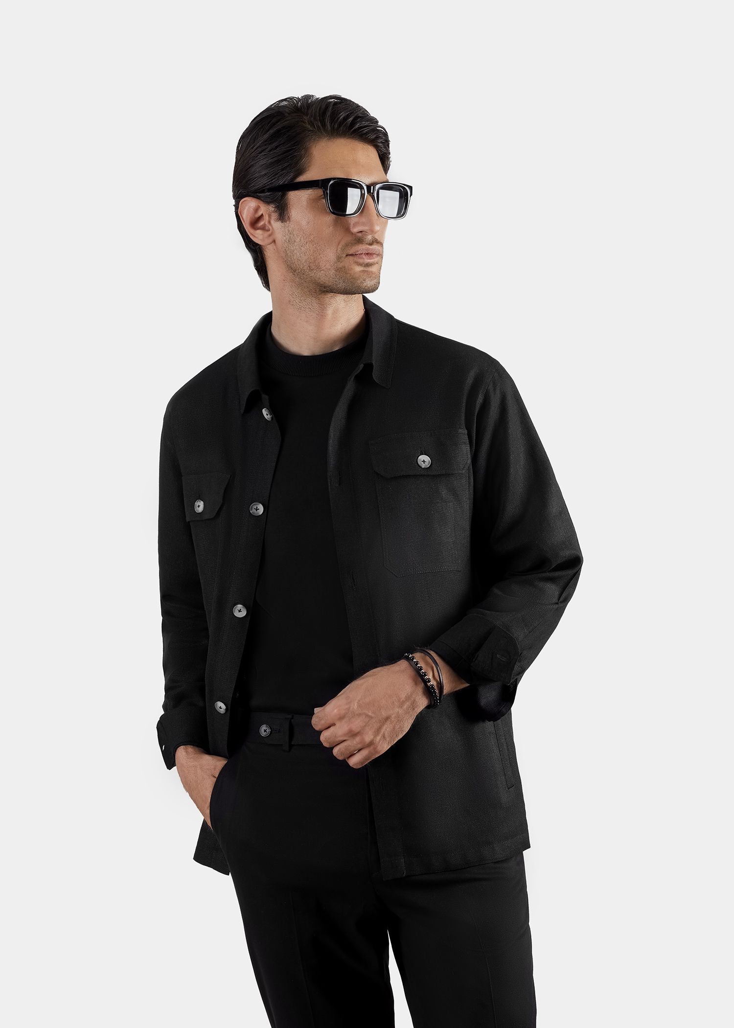 شکت دو جیب لینن 2413905