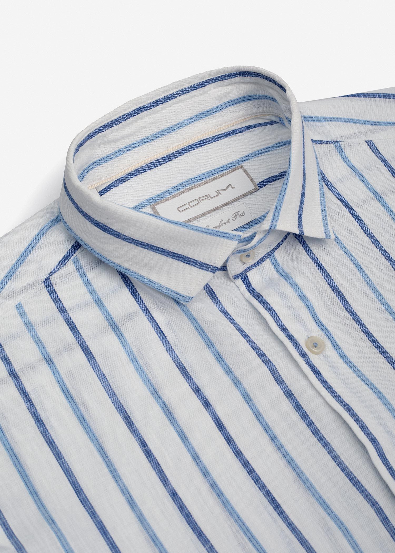 پیراهن راه راه لینن 2510118