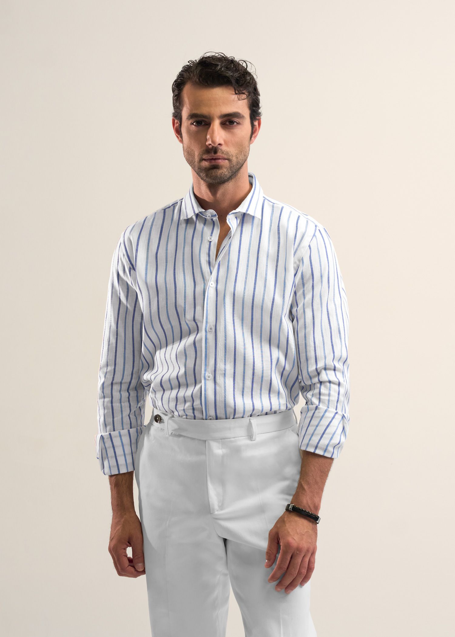 پیراهن راه راه لینن 2510118