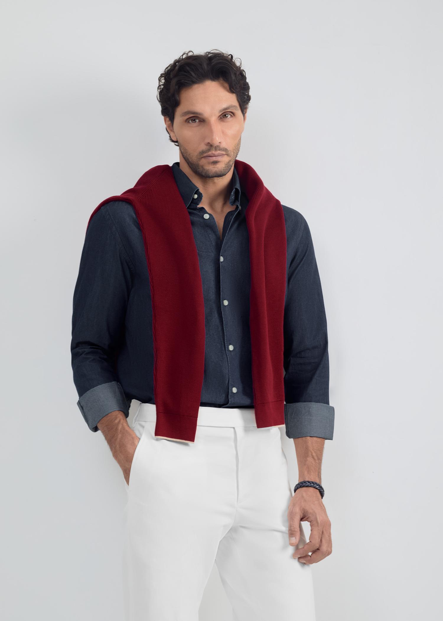 پیراهن سرمه ای