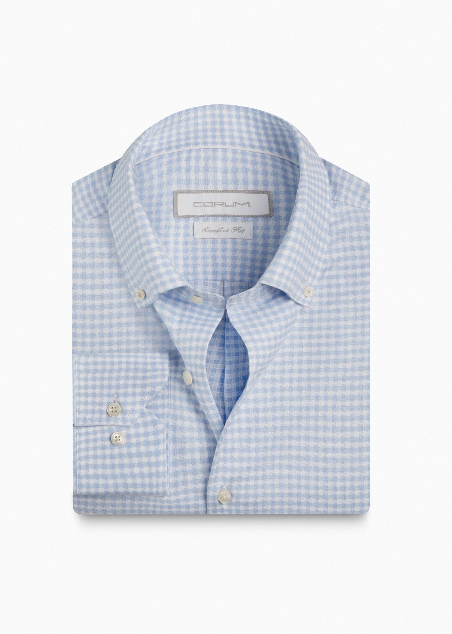 پیراهن طرح دار لینن 2510129