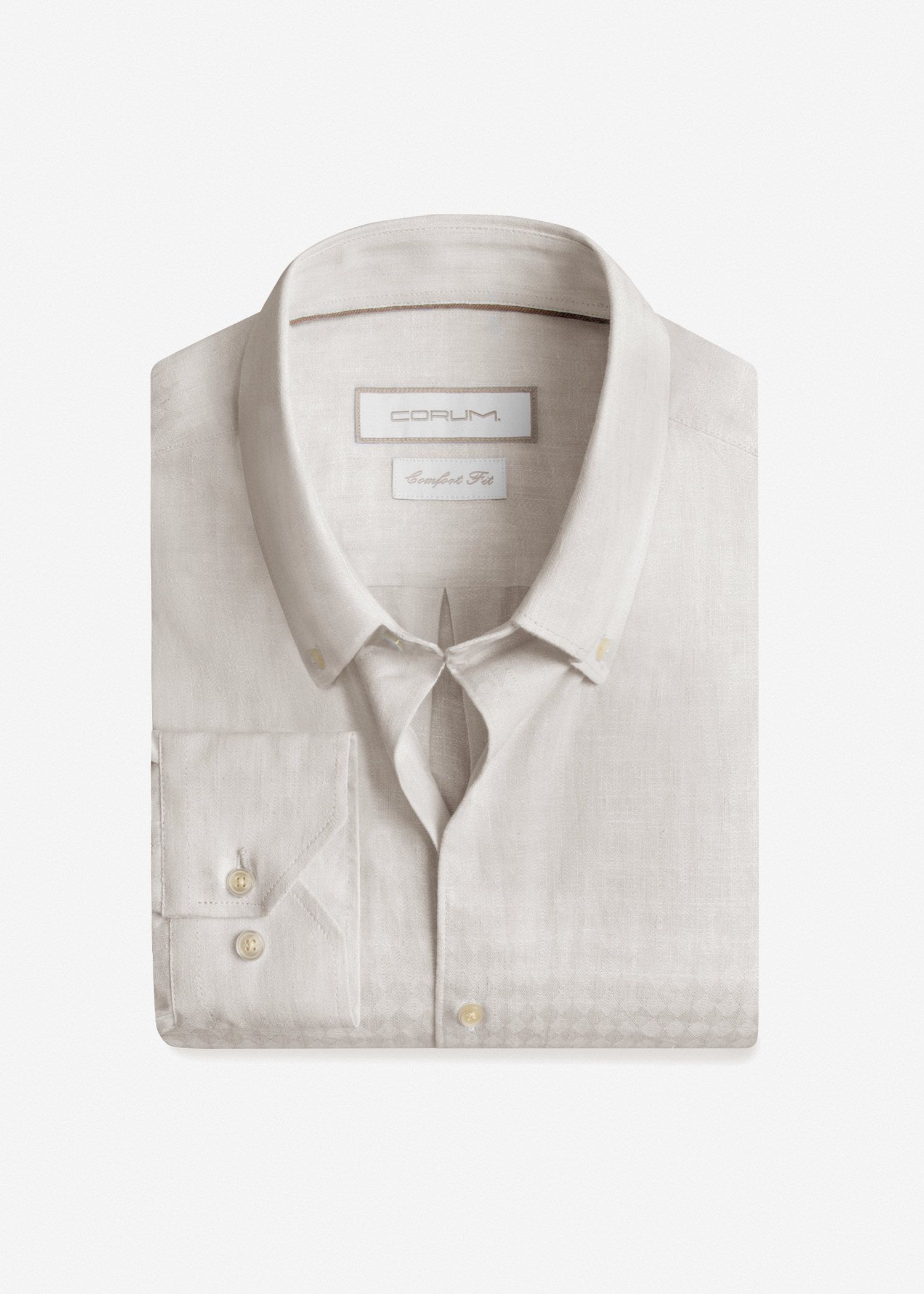 پیراهن طرح دار لینن 2510134