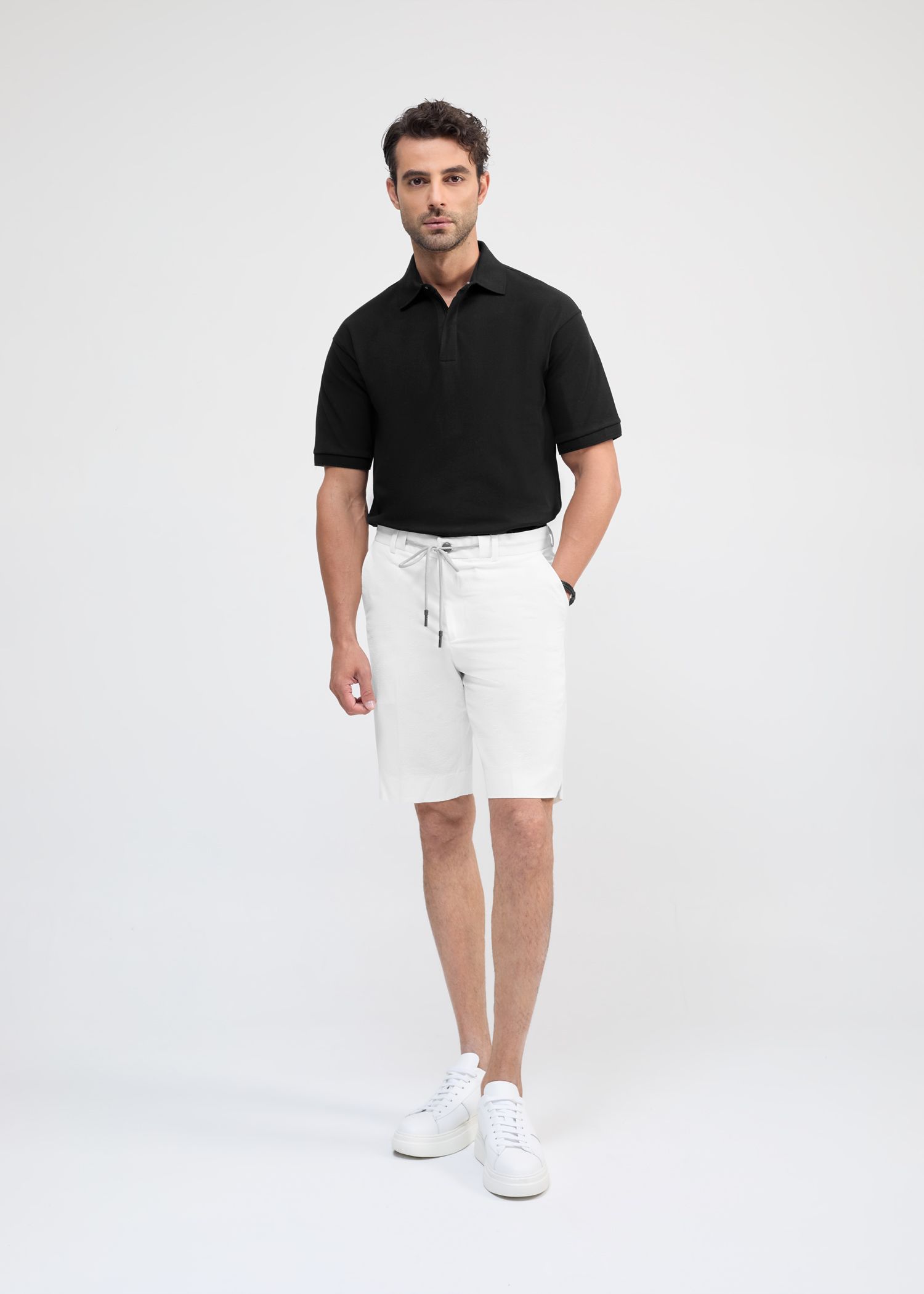 شلوارک کمربند دار 2513001