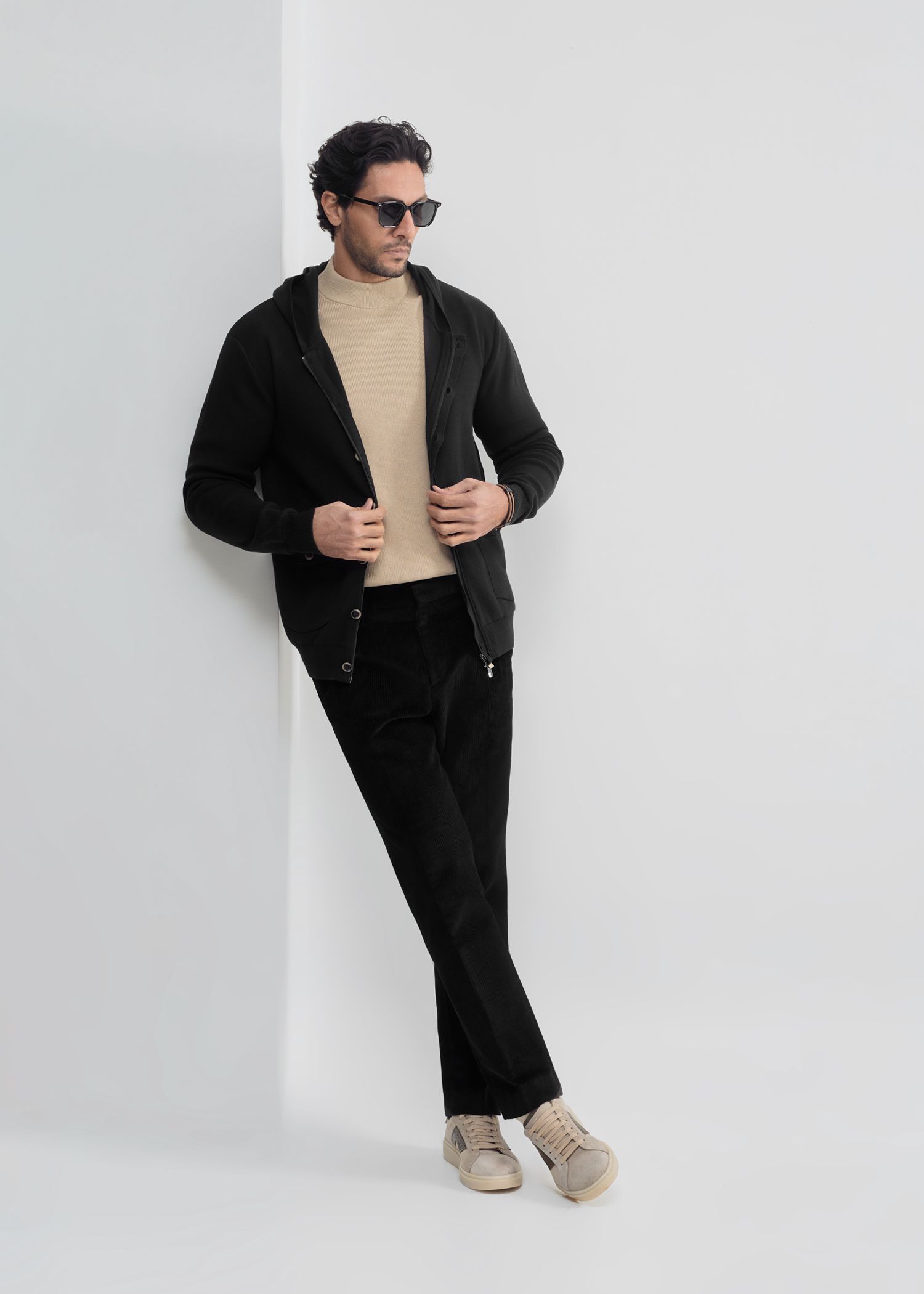 سوییشرت کلاه دار knit