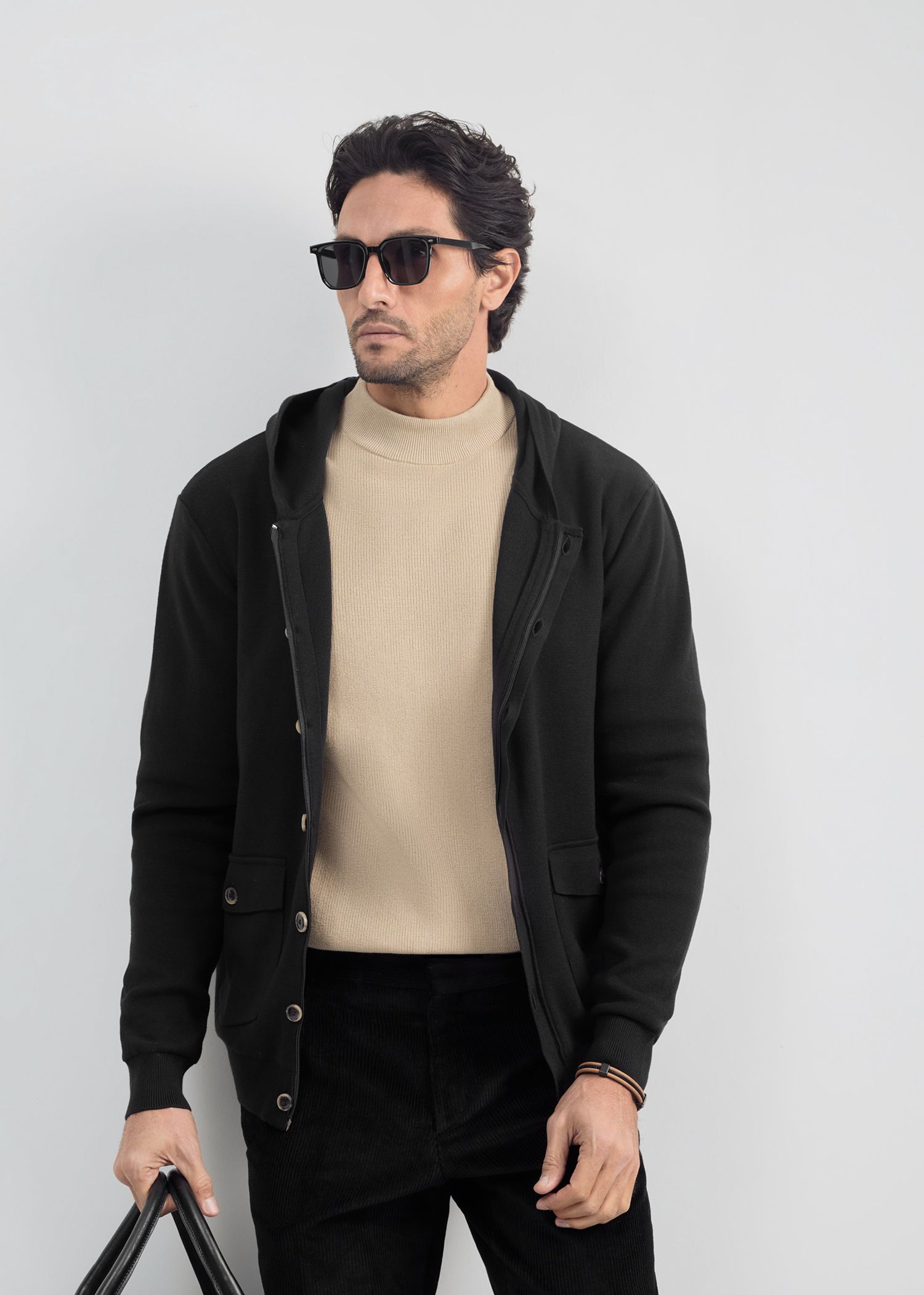 سوییشرت کلاه دار knit
