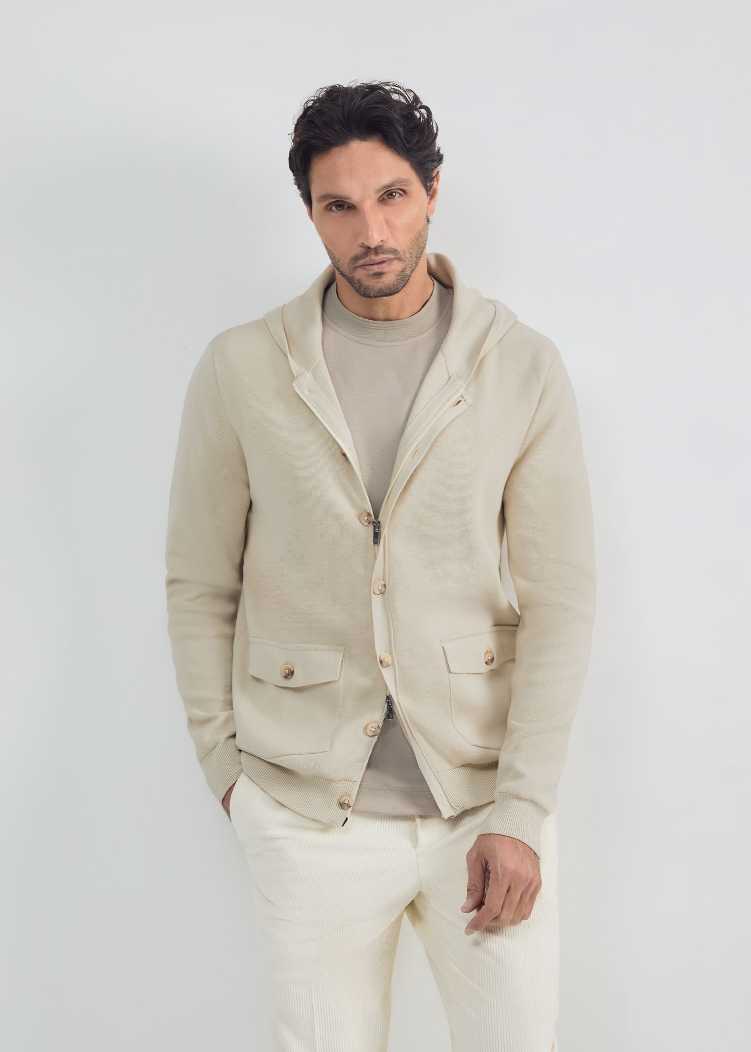 سوییشرت کلاه دار knit
