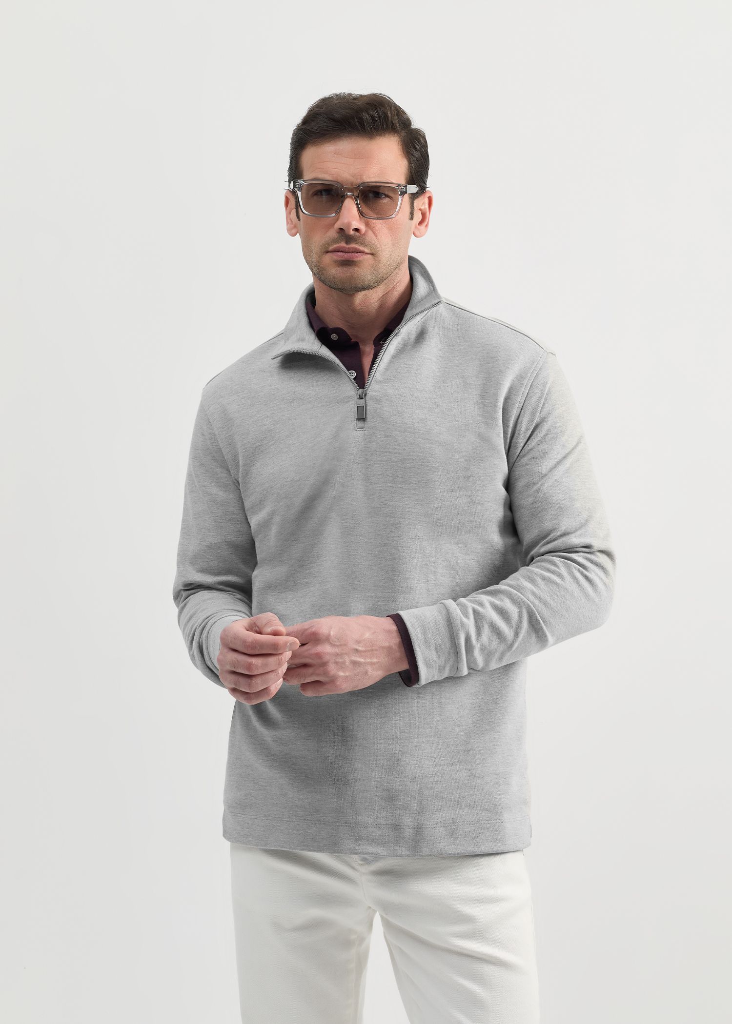 بلوز Mock Neck