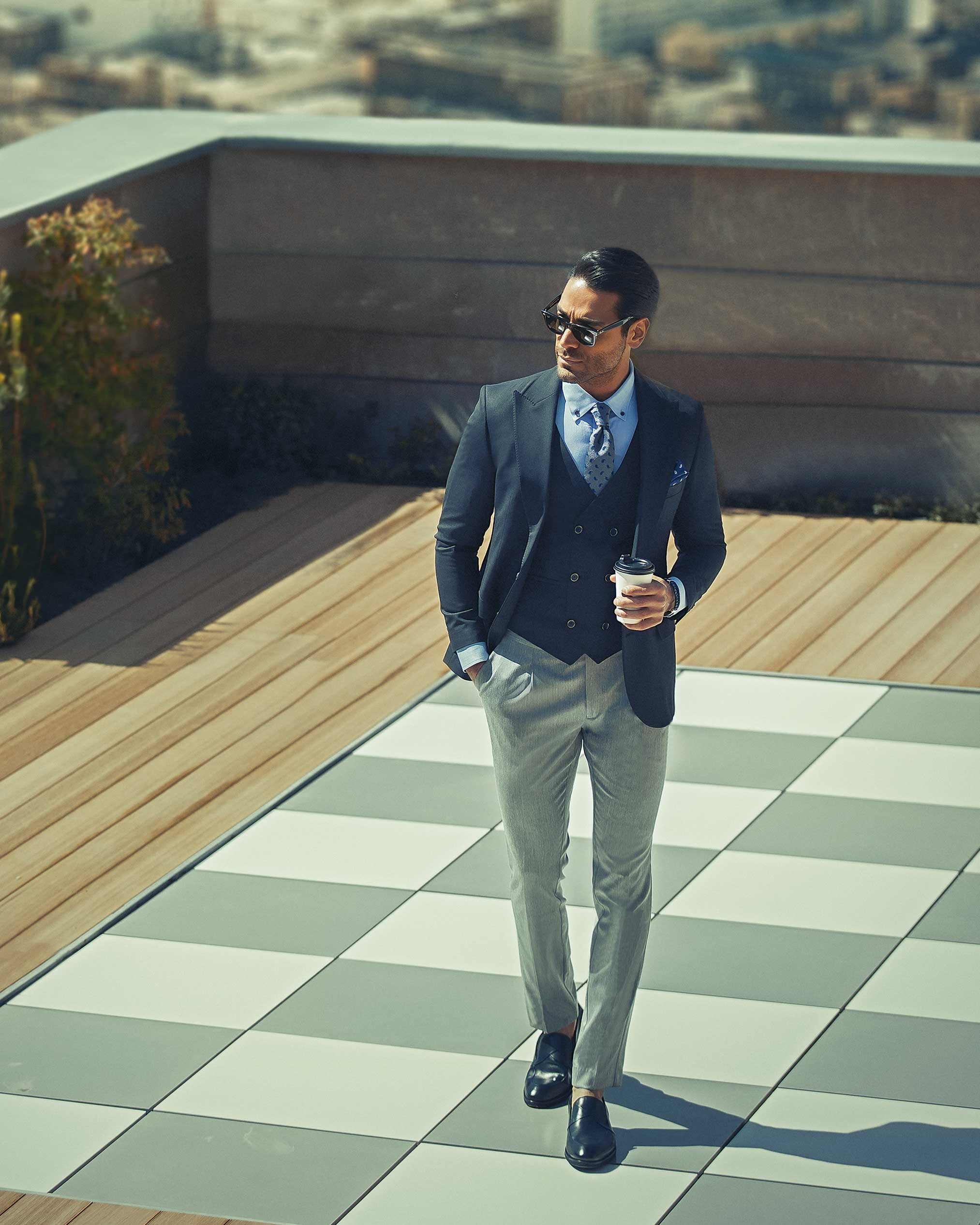 کت دو دکمه مردانه 2210204-7