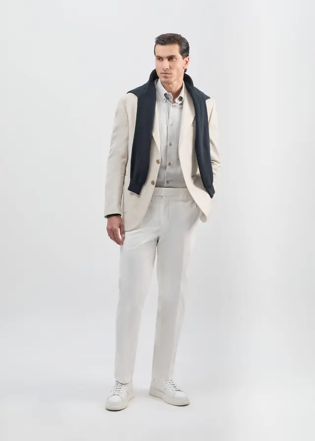 شلوار پارچه‌ای مناسب کت تک